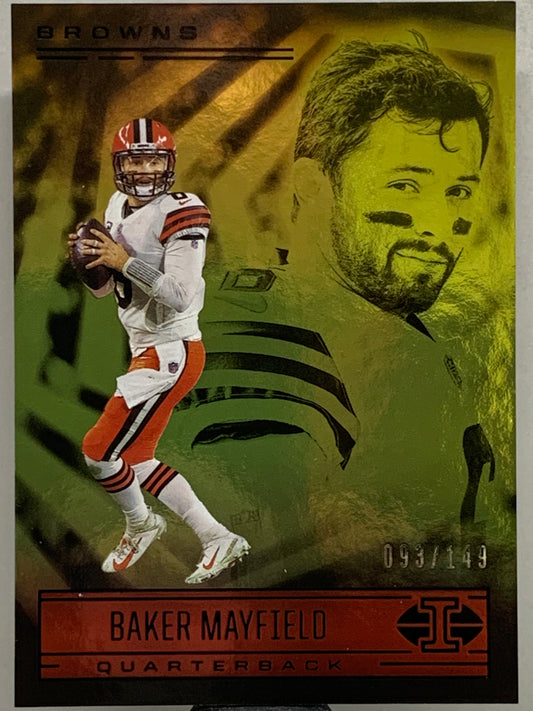 2021 Panini Illusions #42 Yellow Baker Mayfield Cleveland Browns SER/149