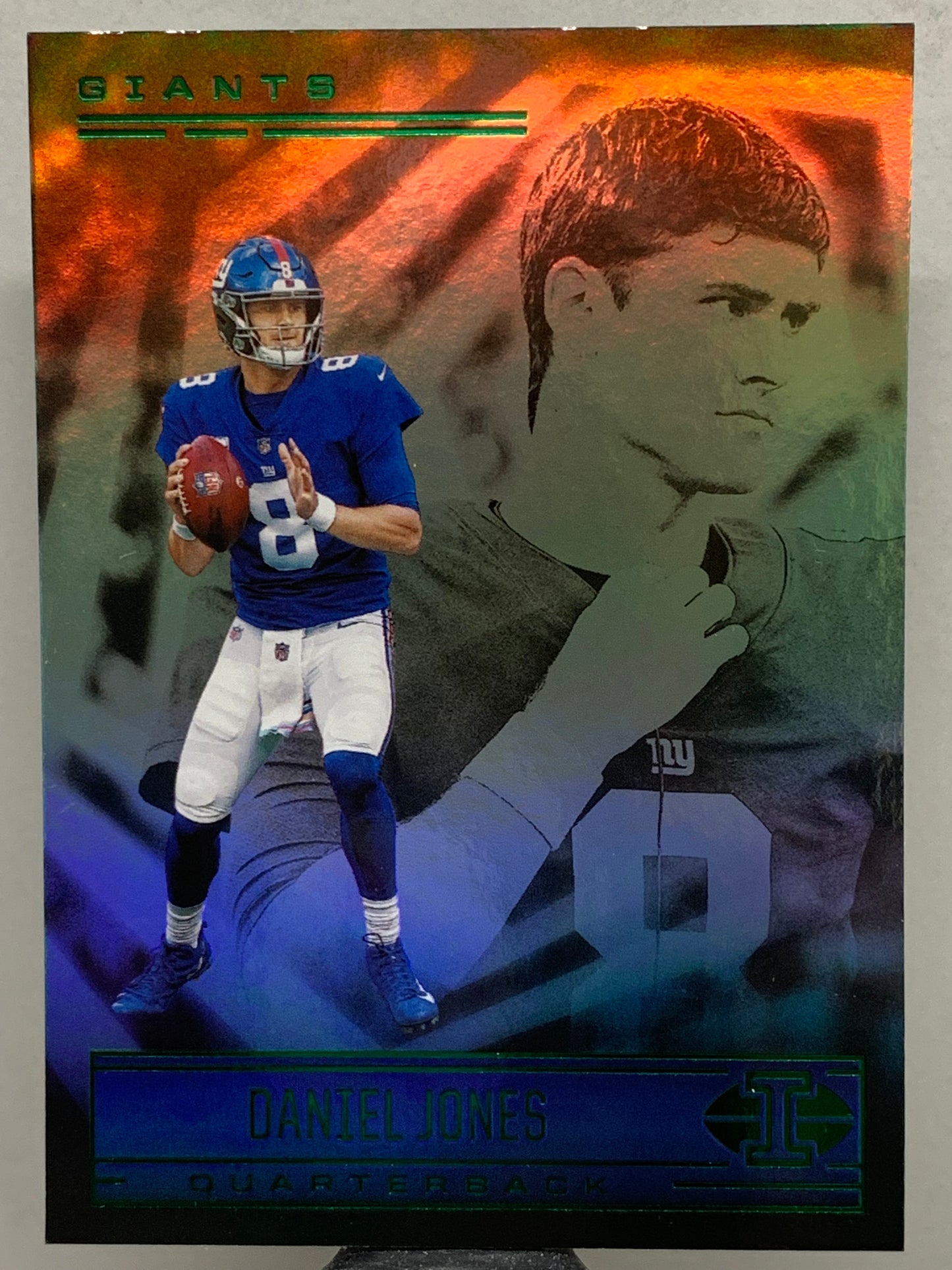 2021 Panini Illusions #48 Emerald Daniel Jones New York Giants