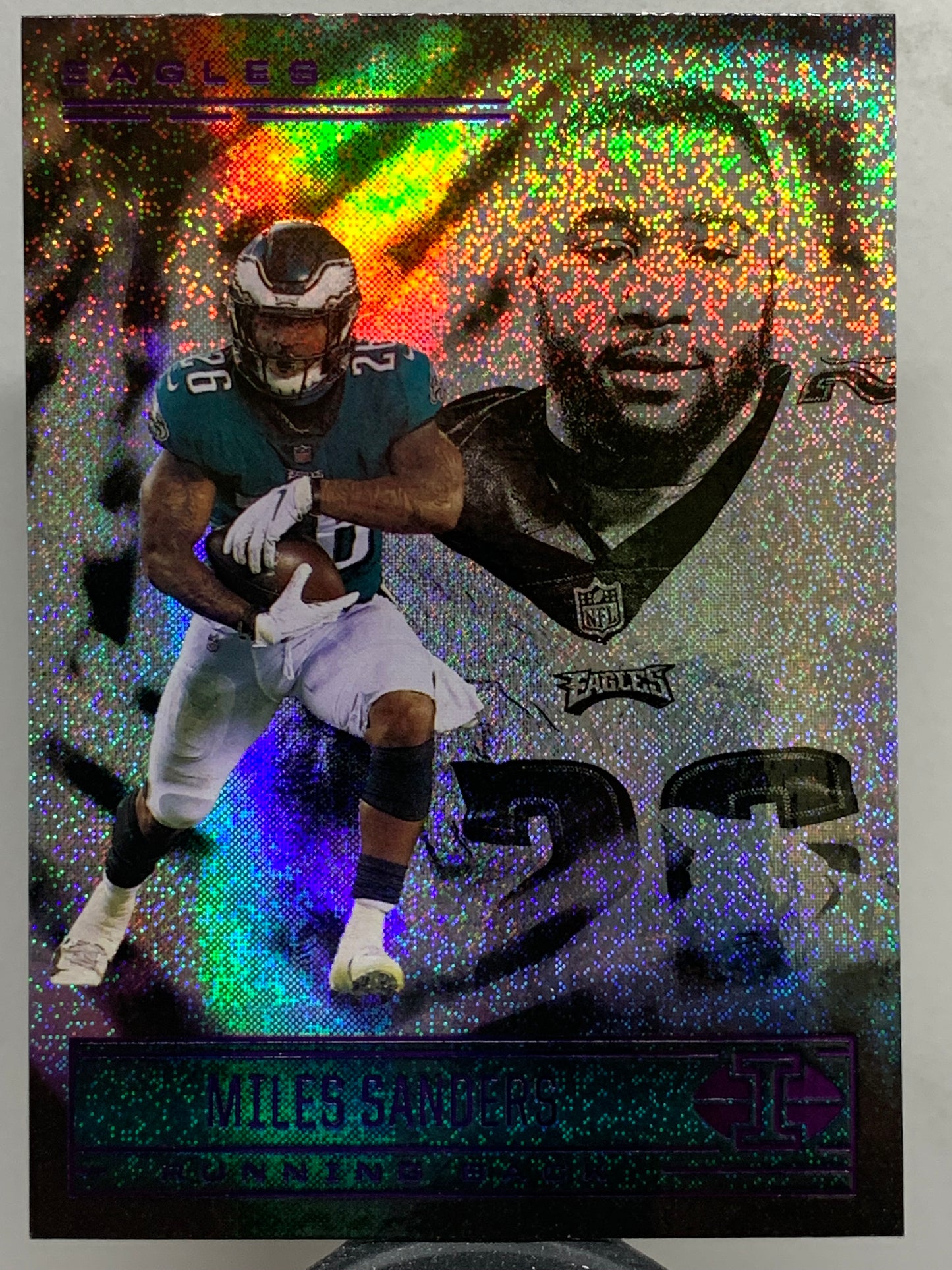 2021 Panini Illusions #51 Dots  Miles Sanders Philadelphia Eagles