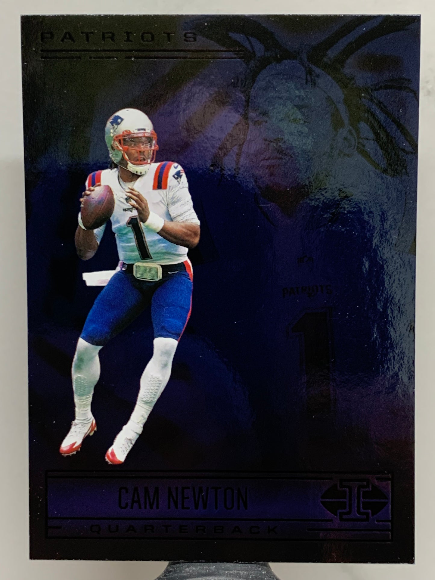 2021 Panini Illusions #54 Sapphire Cam Newton New England Patriots