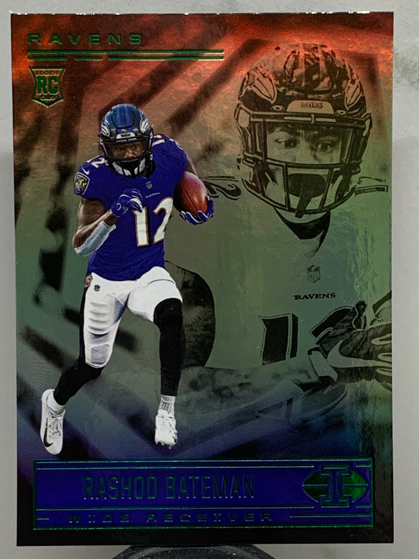 2021 Panini Illusions #68  Emerald Rashod Bateman Baltimore Ravens