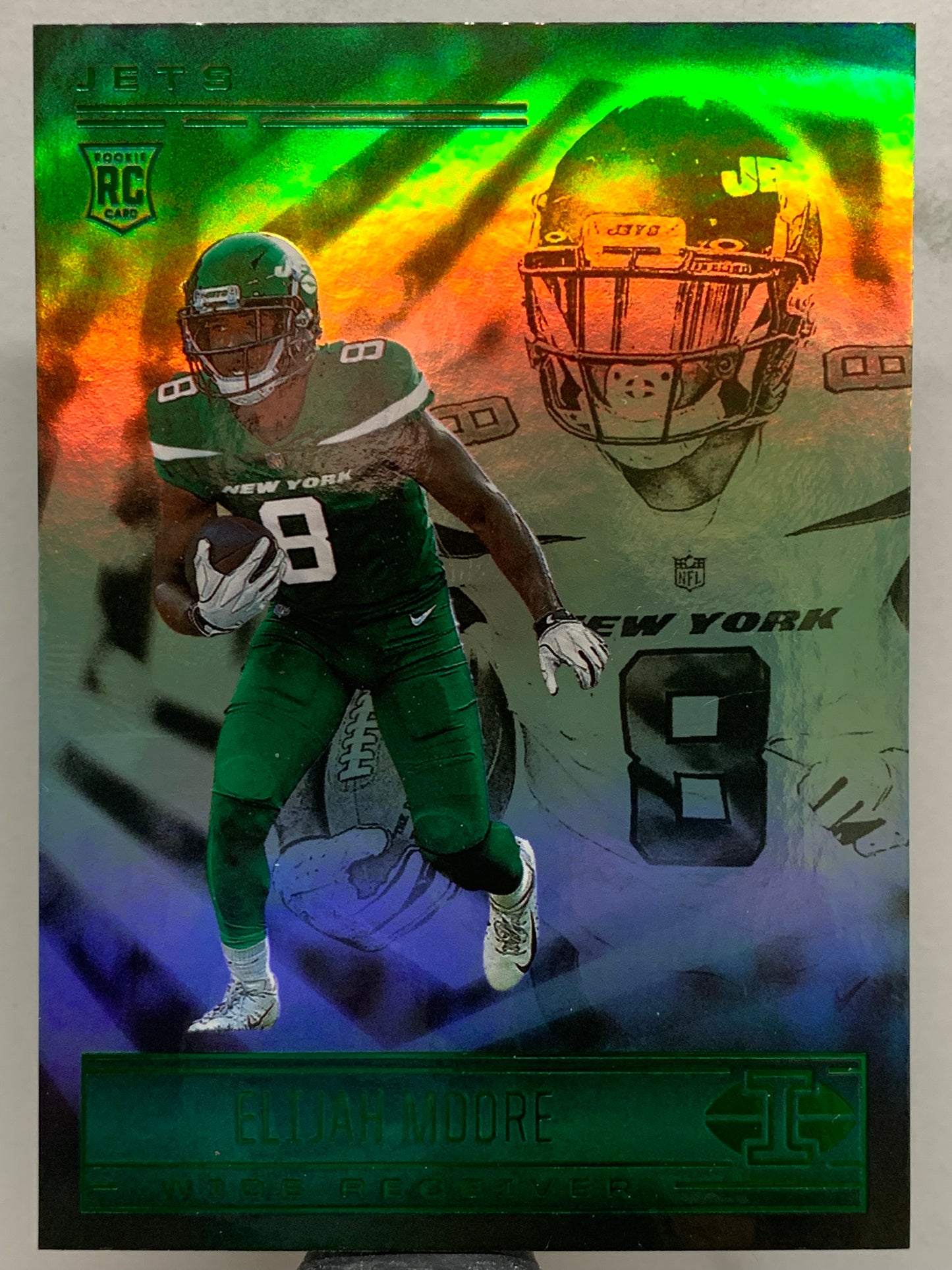 2021 Panini Illusions #74 Emerald Elijah Moore New York Jets