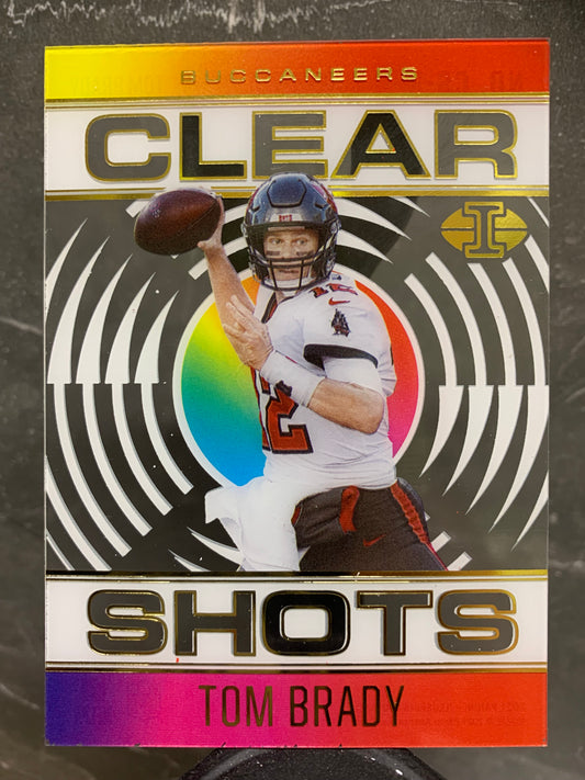 2021 Panini Illusions Clear Shots #3 Tom Brady Tampa Bay Buccaneers