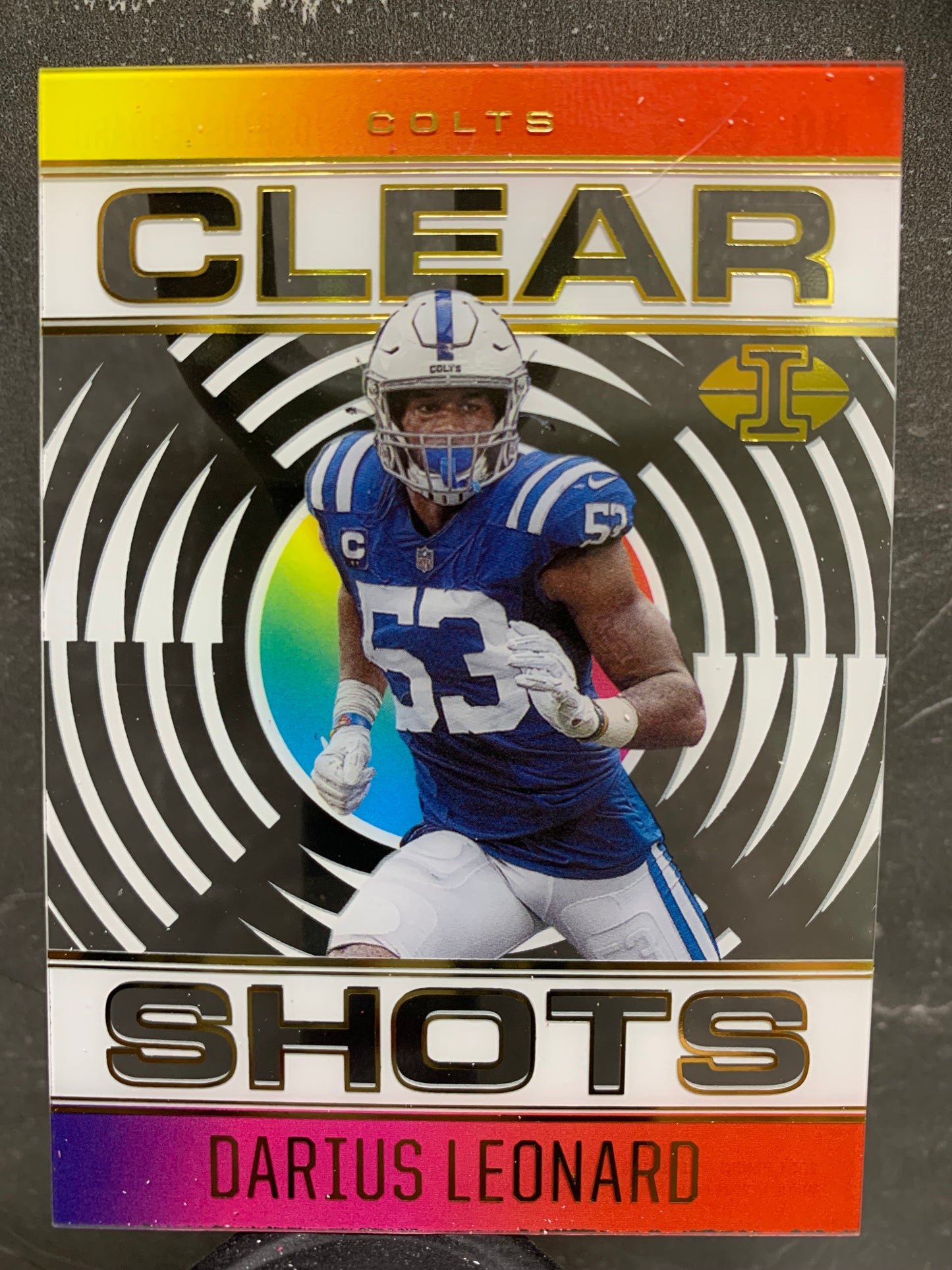 2021 Panini Illusions Clear Shots #5 Darius Leonard Indianapolis Colts