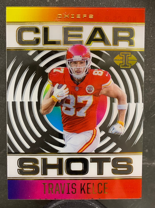 2021 Panini Illusions Clear Shots #9 Travis Kelce Kansas City Chiefs