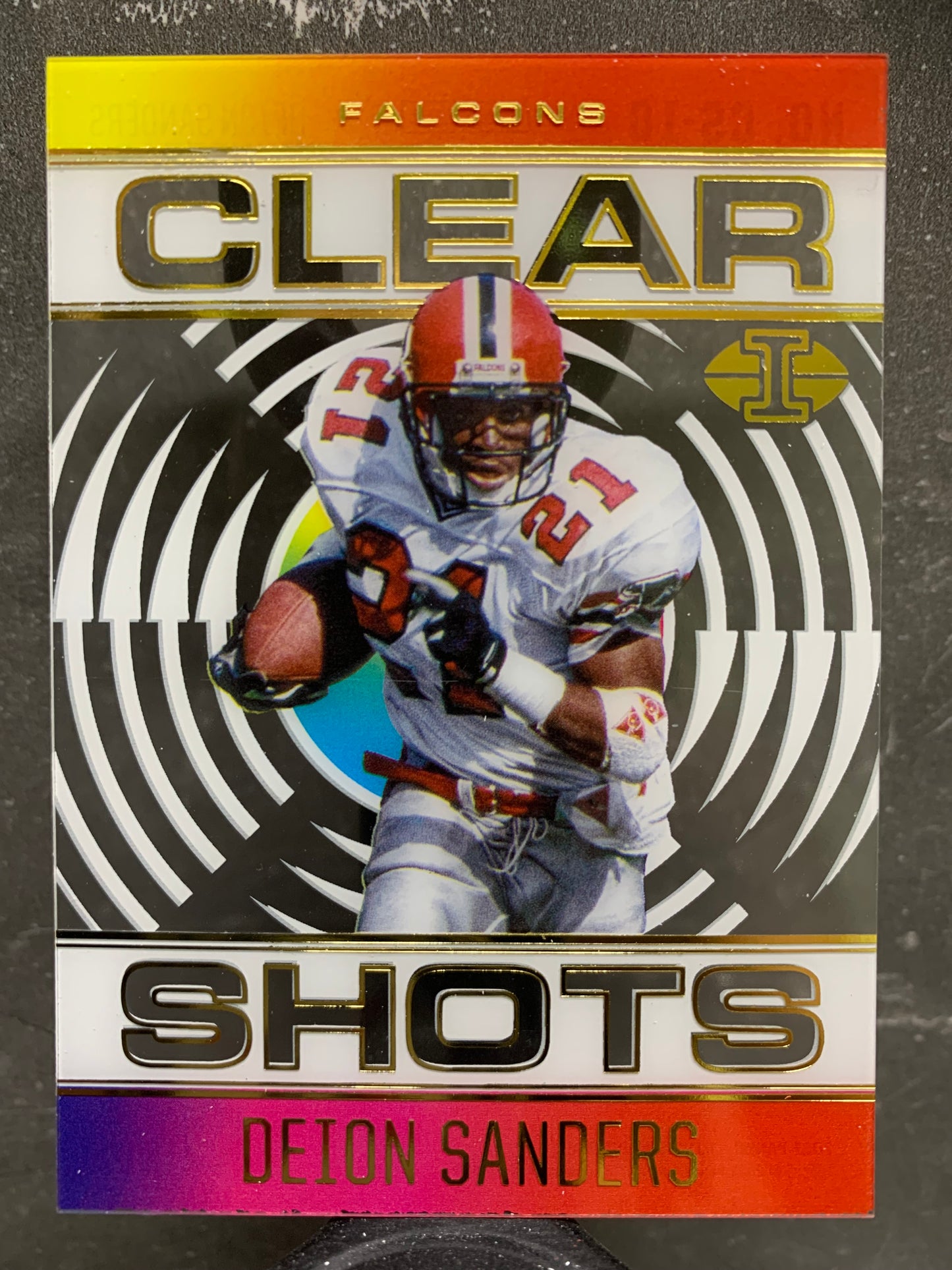 2021 Panini Illusions Clear Shots #10 Deion Sanders Atlanta Falcons