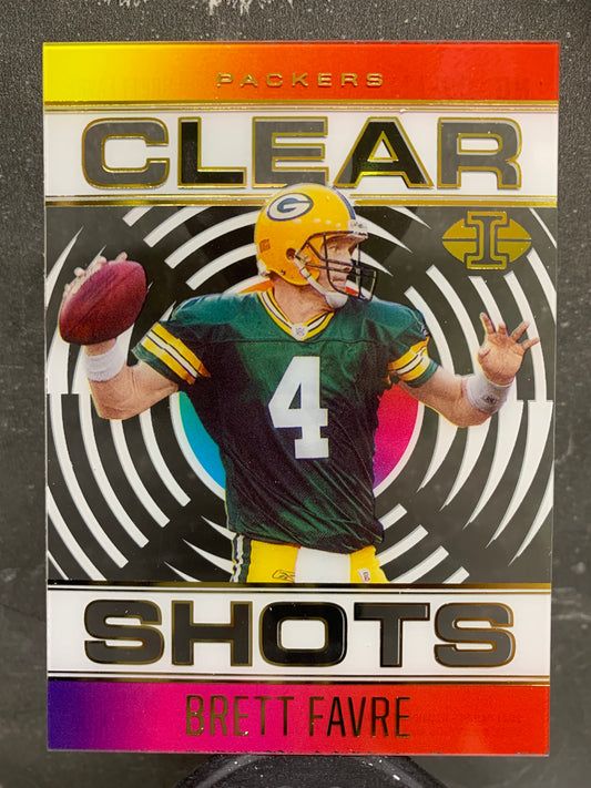 2021 Panini Illusions Clear Shots #11 Brett Favre Green Bay Packers