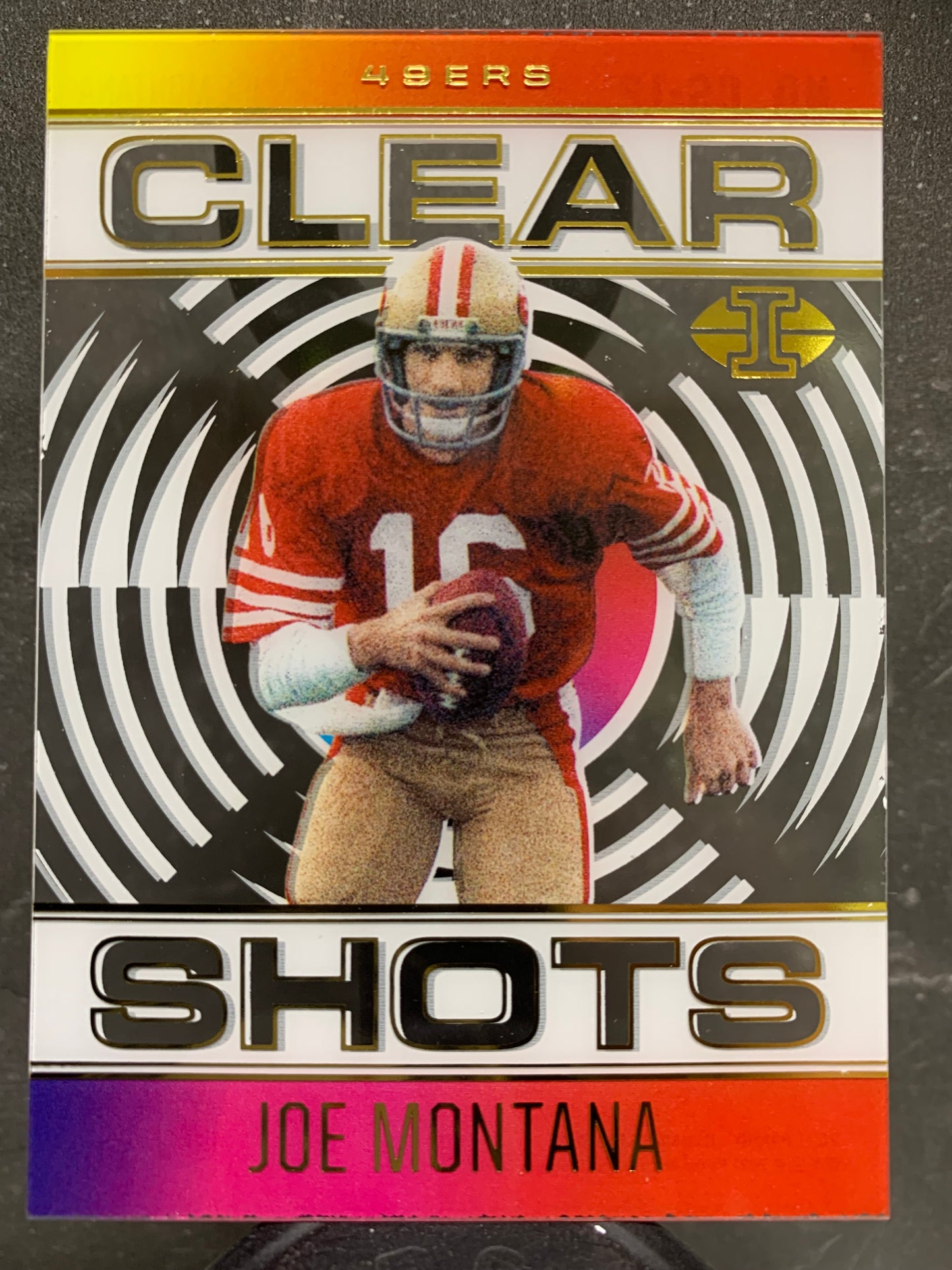 2021 Panini Illusions Clear Shots #12 Joe Montana San Francisco 49ers