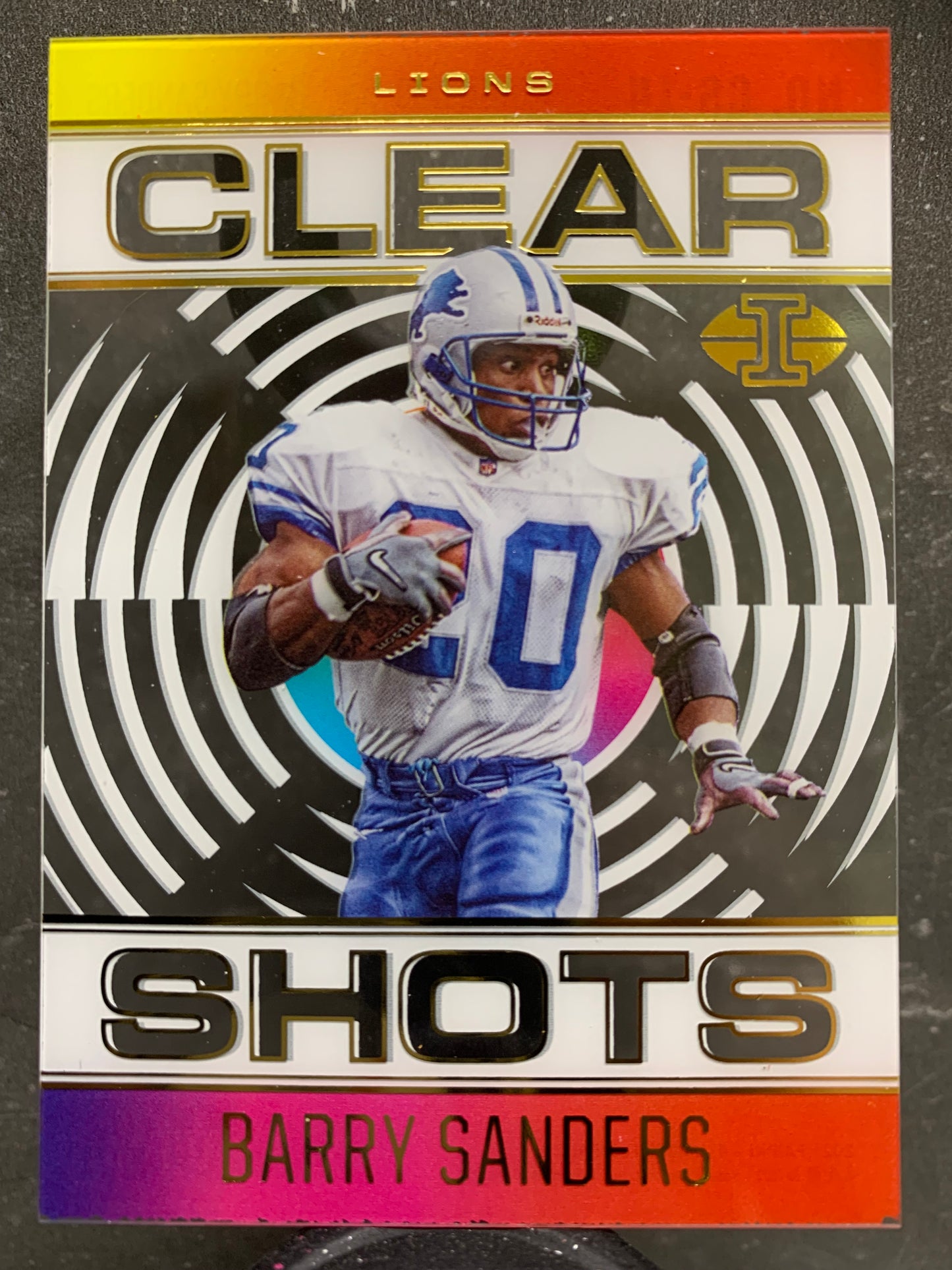 2021 Panini Illusions Clear Shots #14 Barry Sanders Detroit Lions