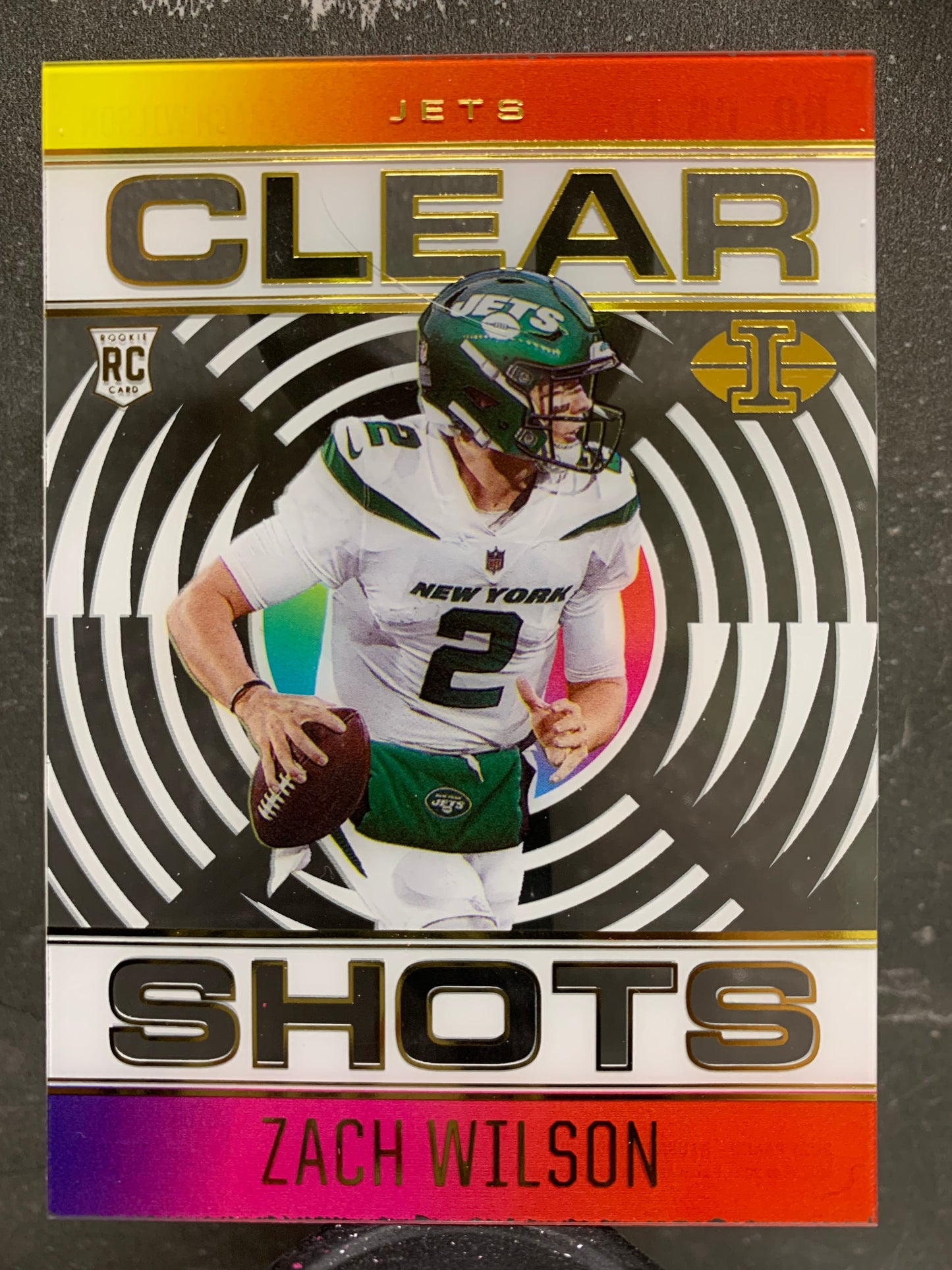 2021 Panini Illusions Clear Shots #17 Zach Wilson RC New York Jets