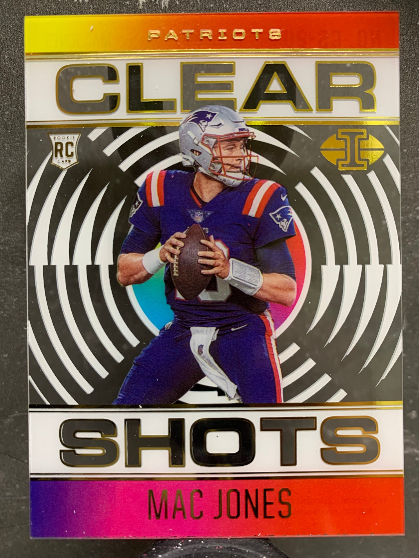 2021 Panini Illusions Clear Shots #20 Mac Jones RC New England Patriots