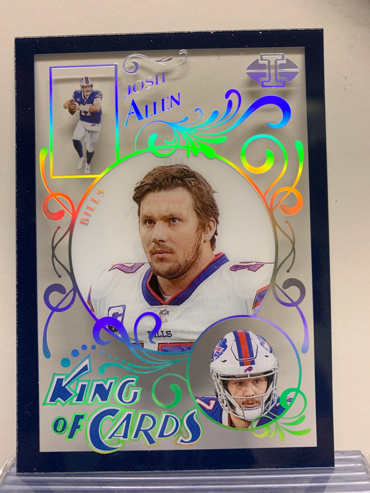 2021 Panini Illusions King of Cards #8 Sapphire Josh Allen Buffalo Bills