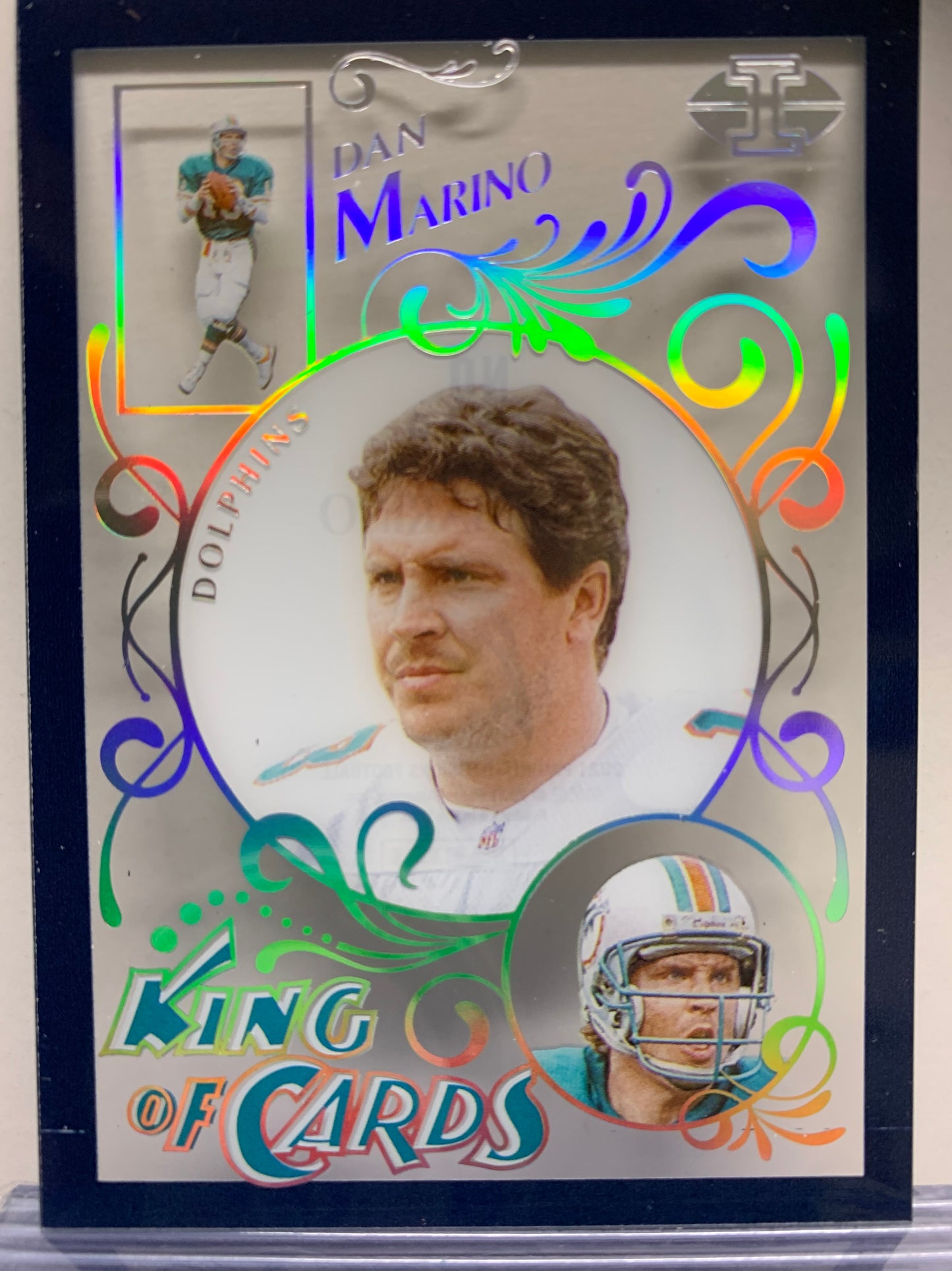 2021 Panini Illusions King of Cards #18 Sapphire Dan Marino Miami Dolphins