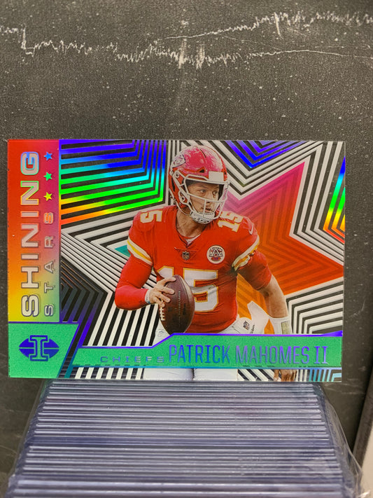 2021 Panini Illusions Shining Stars #7 Emerald Patrick Mahomes II Kansas City Chiefs