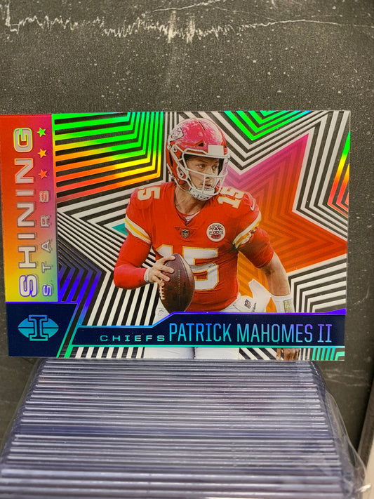 2021 Panini Illusions Shining Stars #7 Sapphire Patrick Mahomes II Kansas City Chiefs