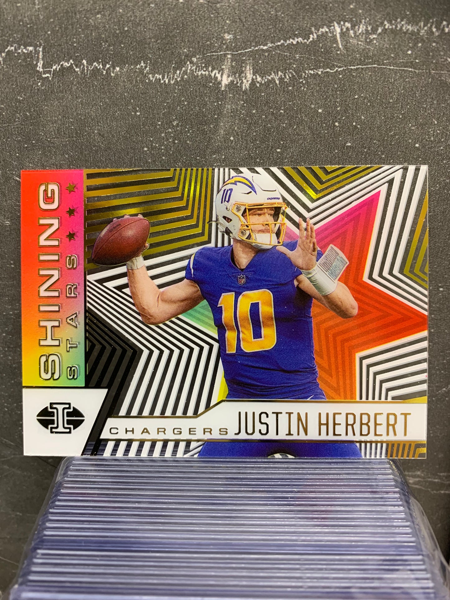 2021 Panini Illusions Shining Stars #8 Justin Herbert Los Angeles Chargers