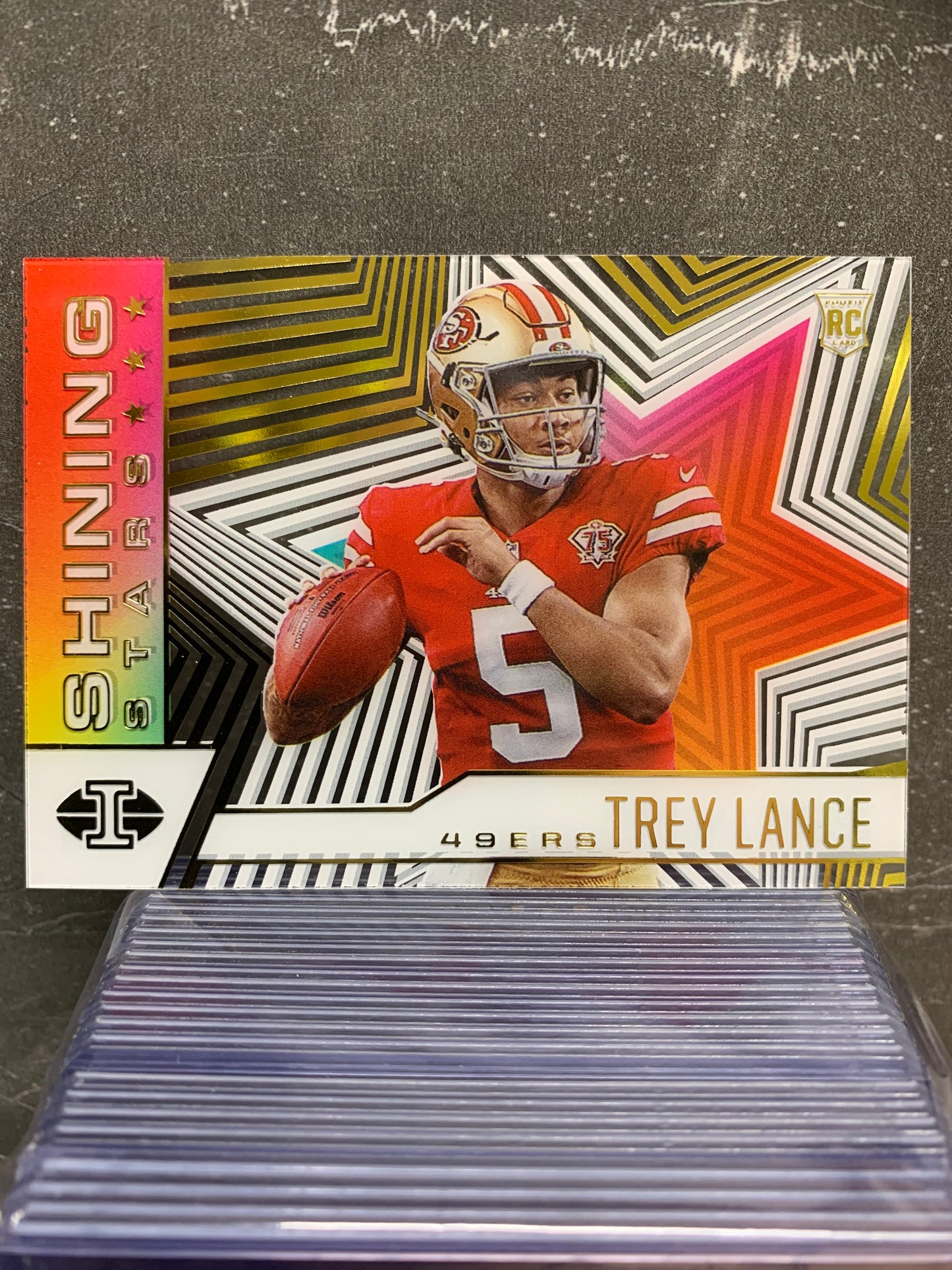 2021 Panini Illusions Shining Stars #13 Trey Lance RC San Francisco 49ers