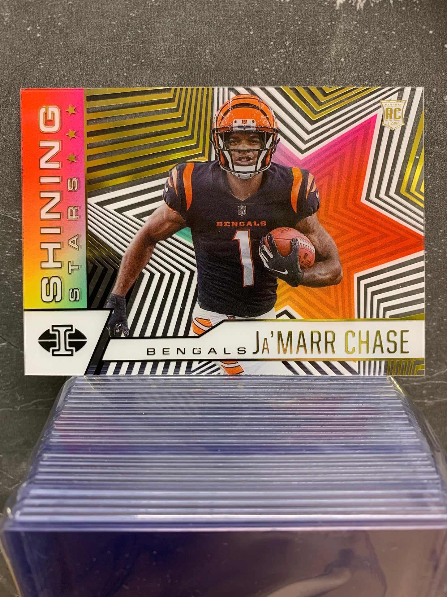 2021 Panini Illusions Shining Stars #17 Ja'Marr Chase RC Cincinnati Bengals