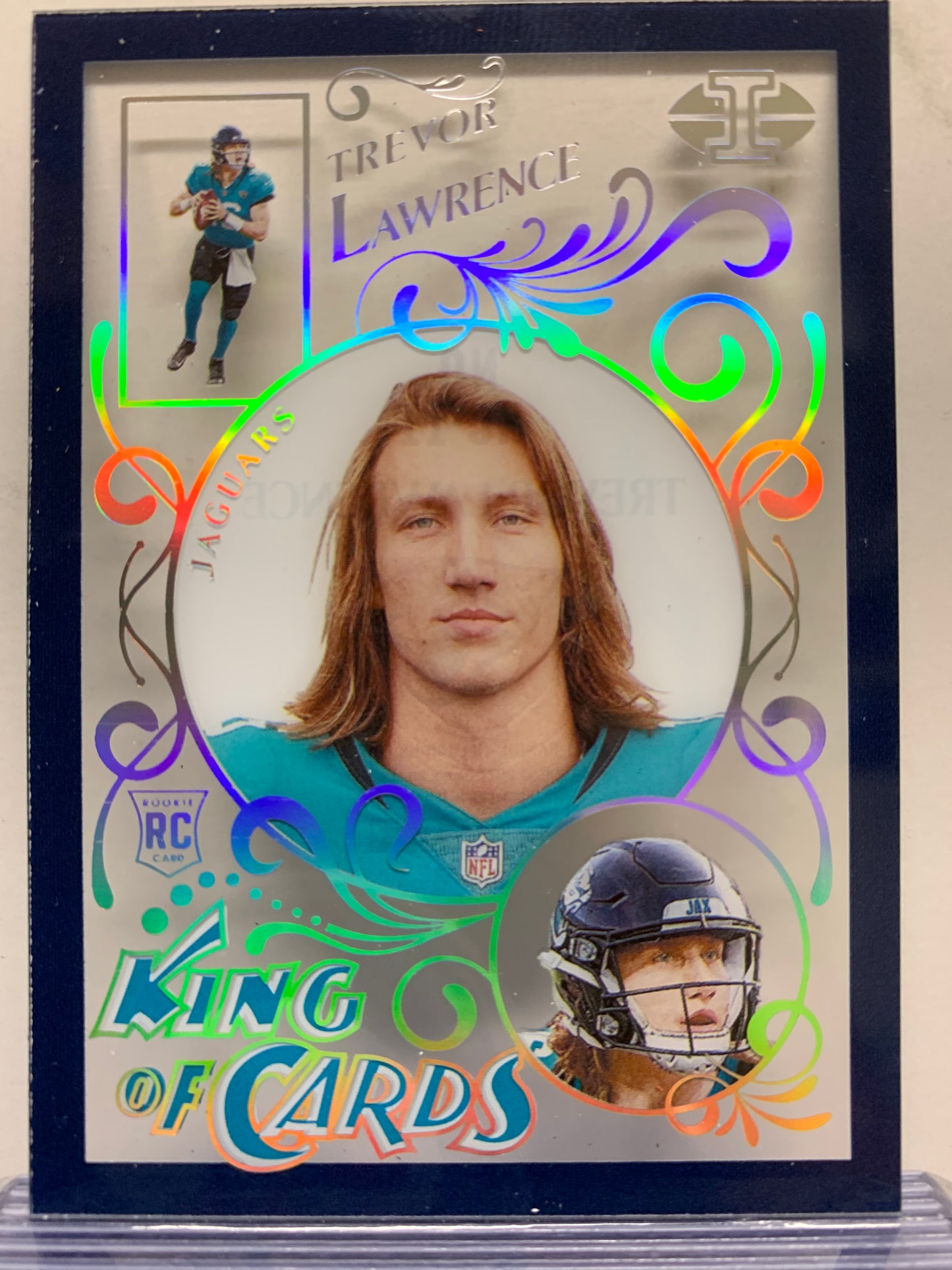 2021 Panini Illusions King of Cards  #11Emerald Trevor Lawrence RC Jacksonville Jaguars