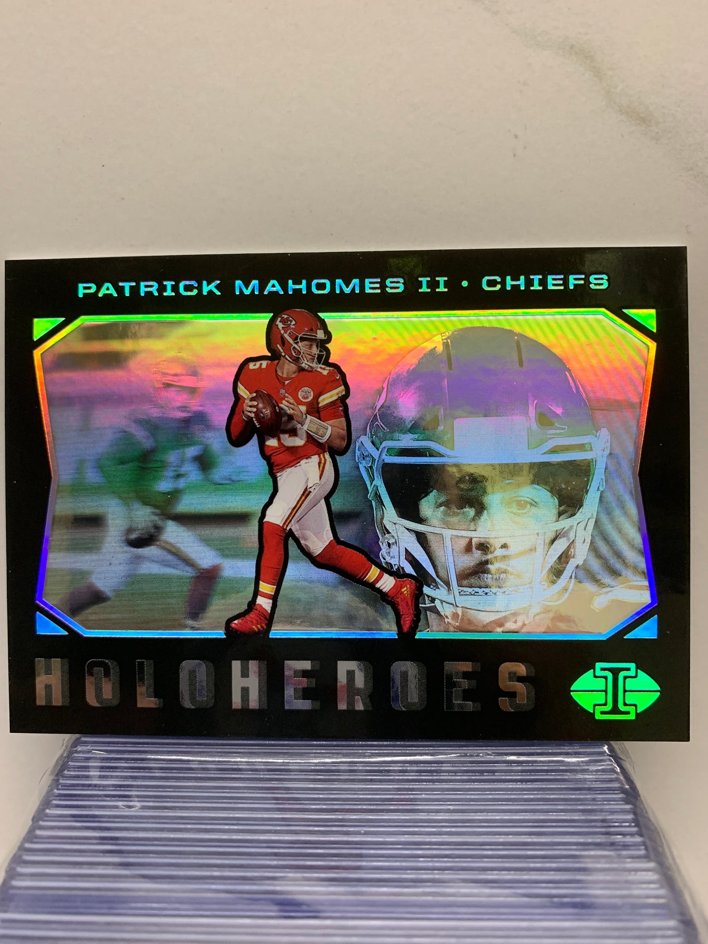 2021 Panini Illusions HoloHeroes #19 Patrick Mahomes II Kansas City Chiefs