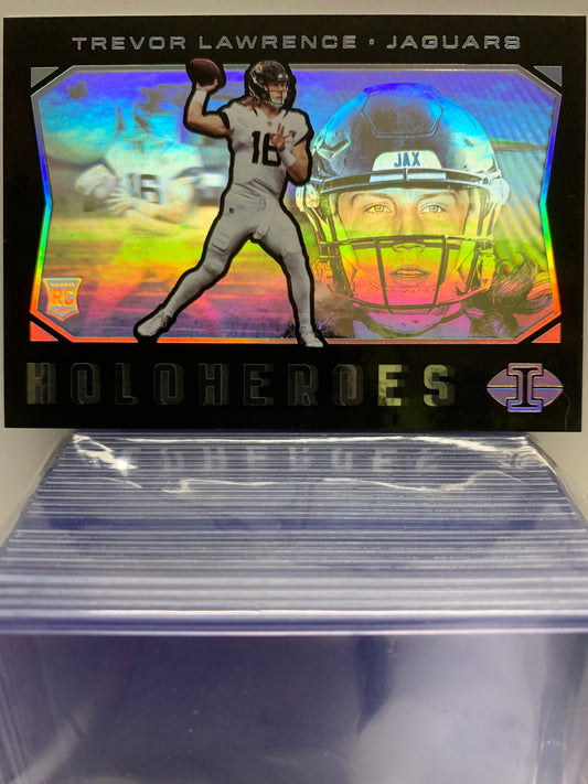 2021 Panini Illusions HoloHeroes #42 Trevor Lawrence RC Jacksonville Jaguars