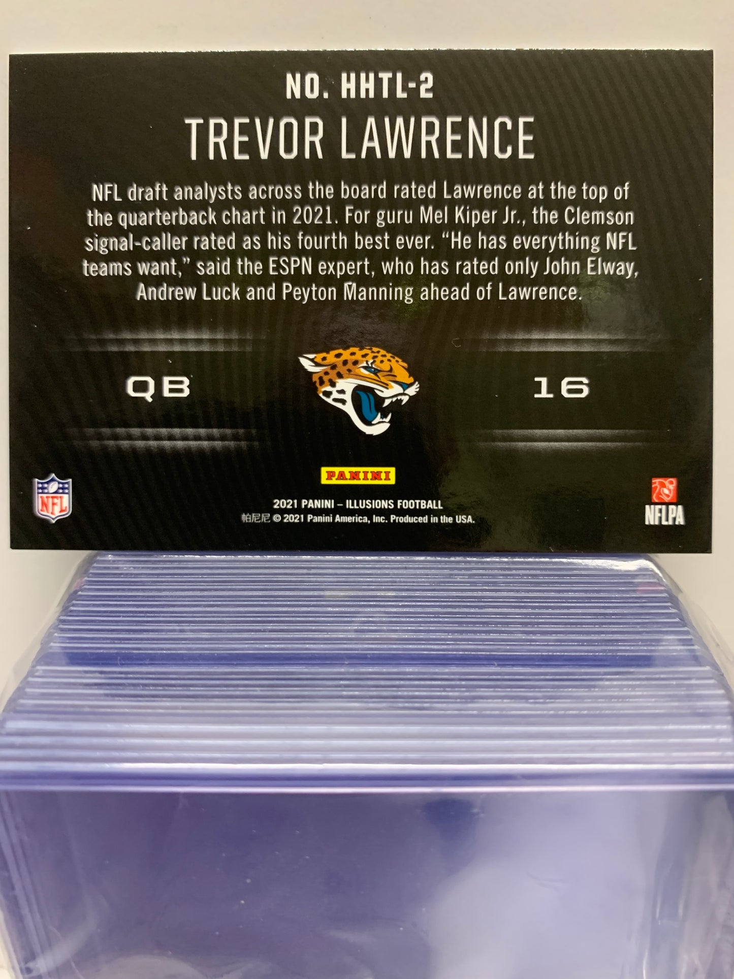 2021 Panini Illusions HoloHeroes #42 Trevor Lawrence RC Jacksonville Jaguars