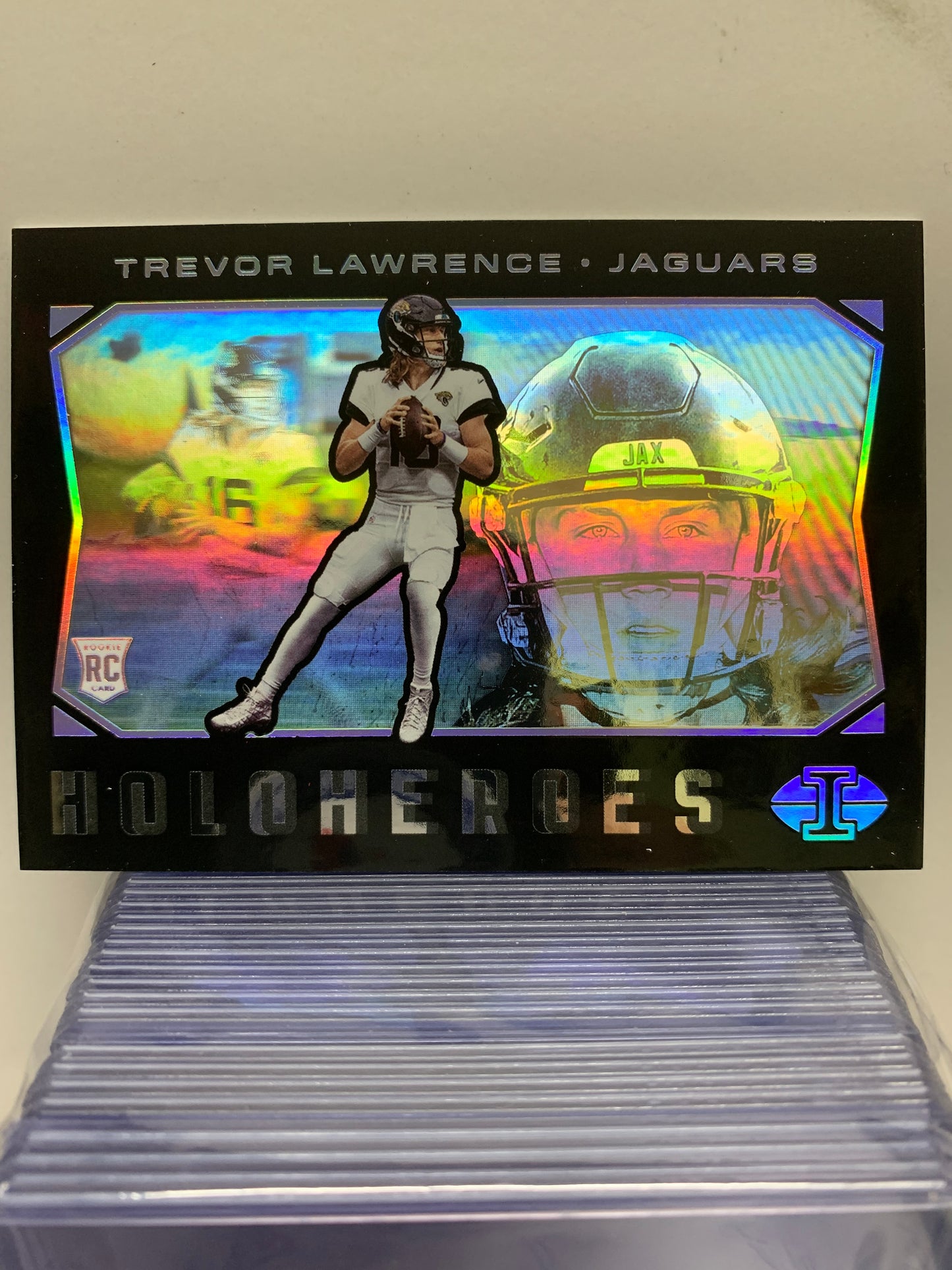 2021 Panini Illusions HoloHeroes #44 Trevor Lawrence RC Jacksonville Jaguars