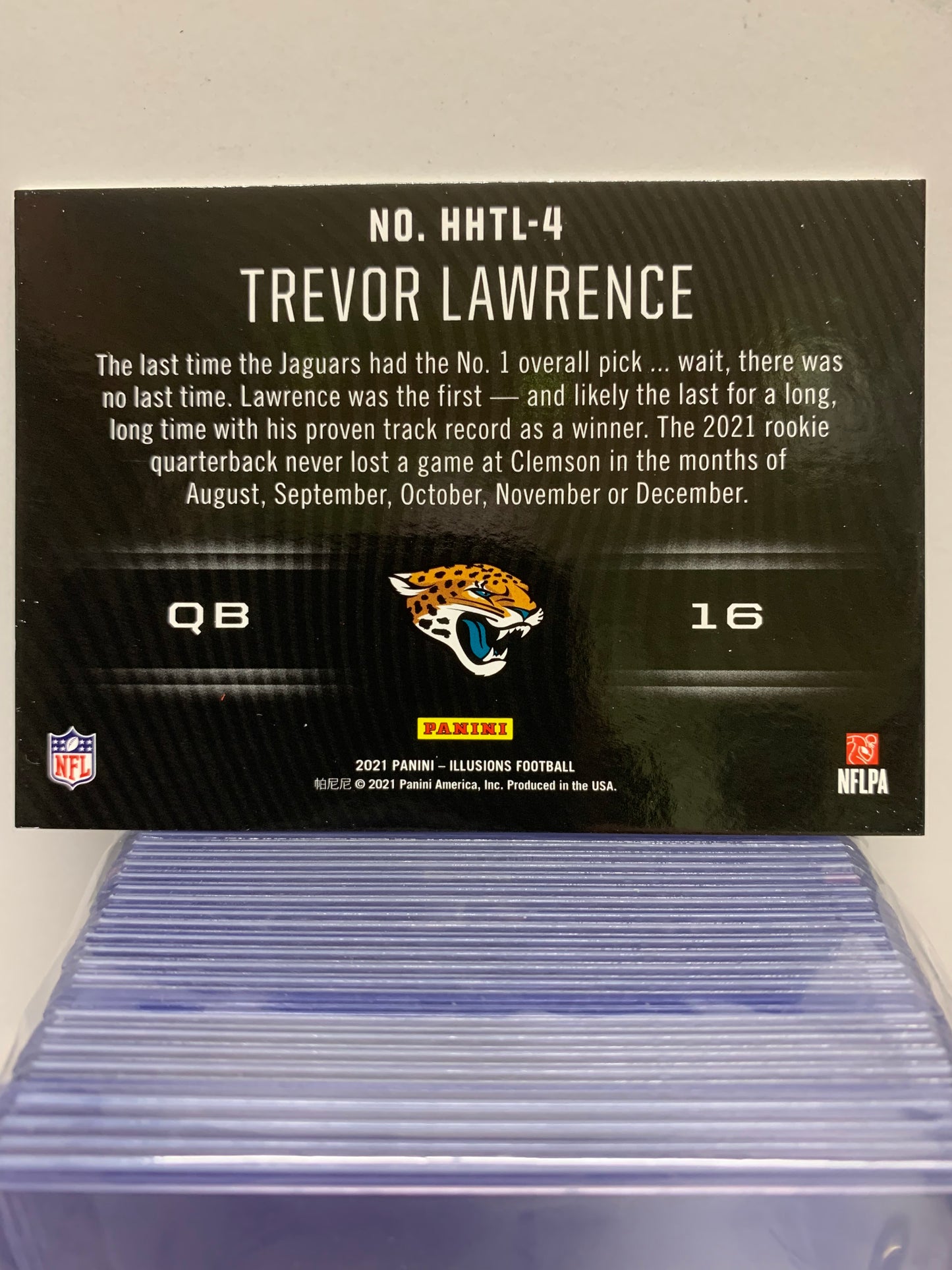 2021 Panini Illusions HoloHeroes #44 Trevor Lawrence RC Jacksonville Jaguars