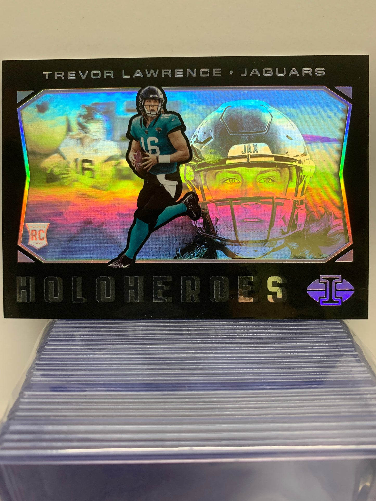 2021 Panini Illusions HoloHeroes #46 Trevor Lawrence RC Jacksonville Jaguars