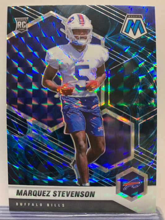 2021 Panini Mosaic Genesis #390 Marquez Stevenson RC Buffalo Bills