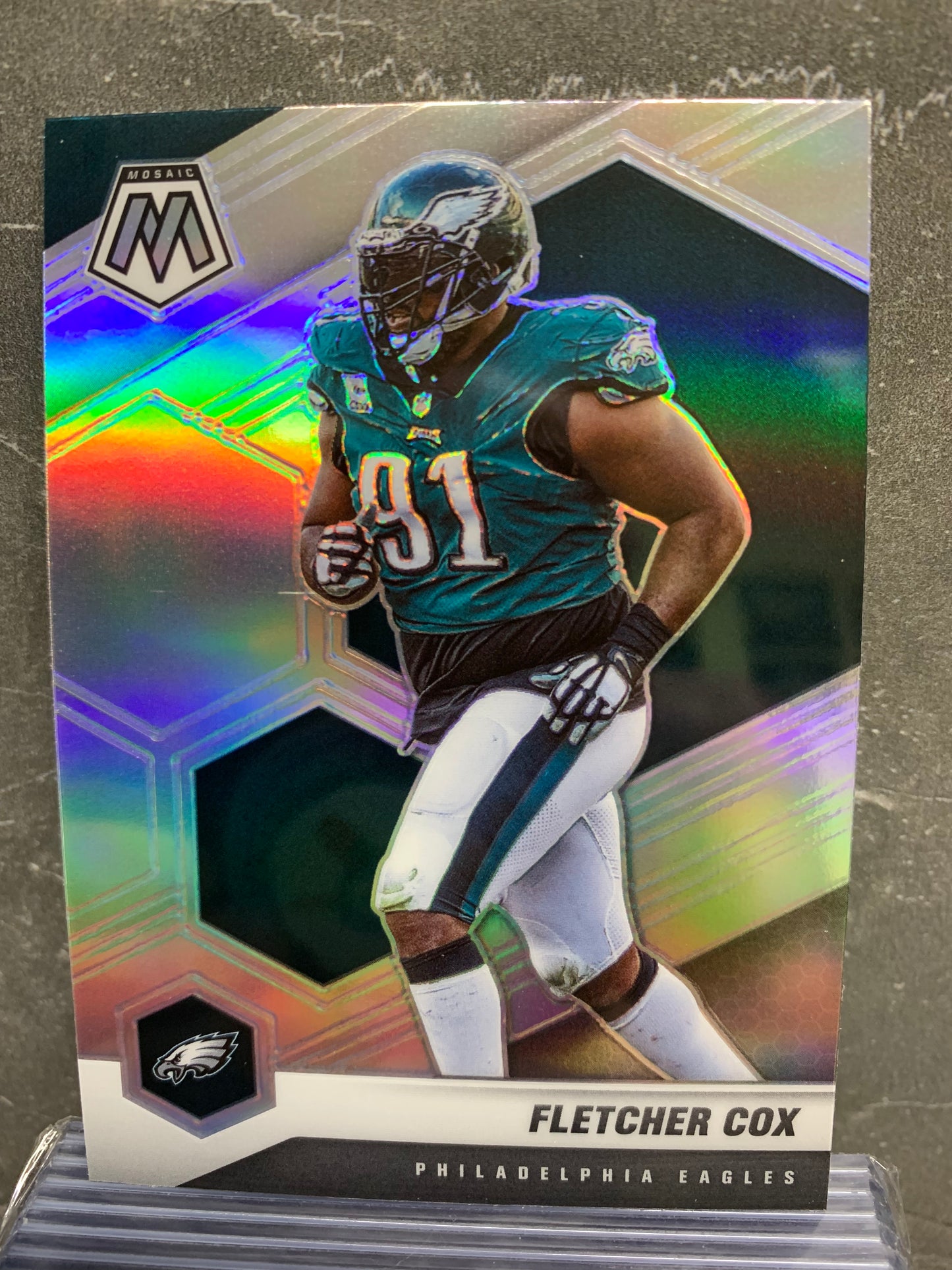 2021 Panini Mosaic Silver #165 Fletcher Cox Philadelphia Eagles