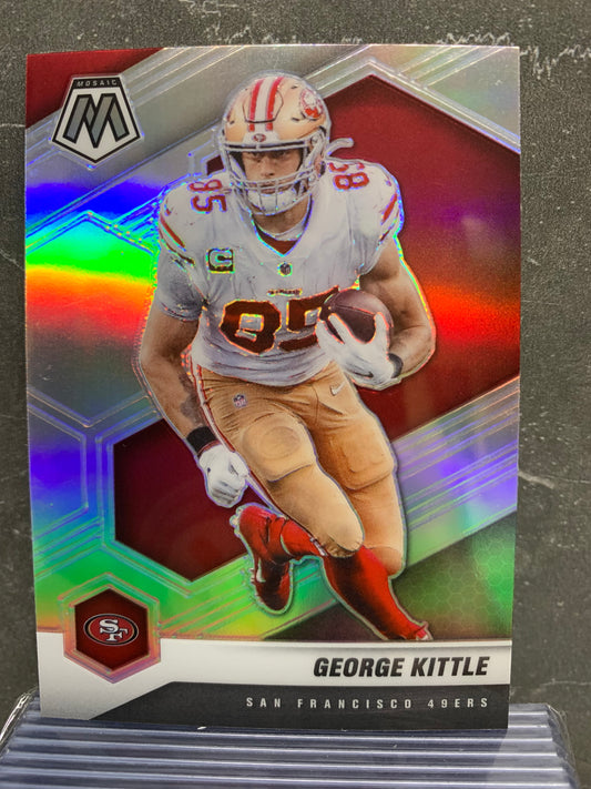 2021 Panini Mosaic Silver #176 George Kittle San Francisco 49ers