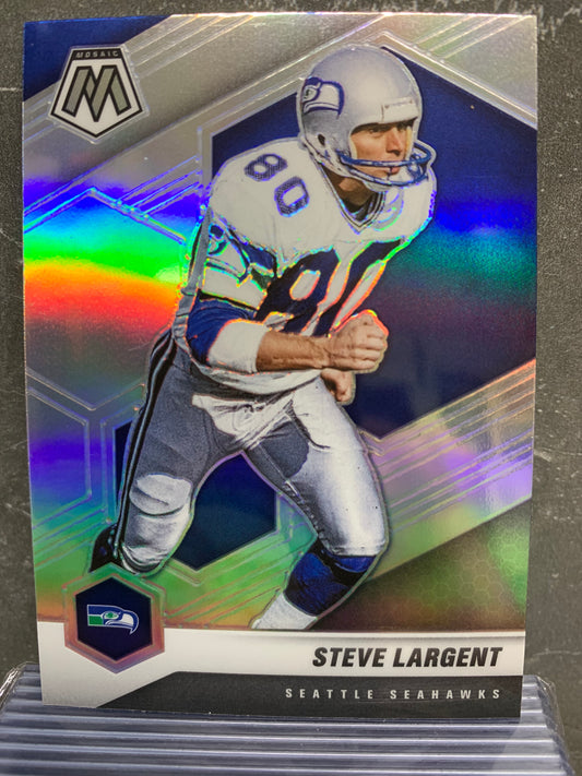 2021 Panini Mosaic Silver #180 Steve Largent Seattle Seahawks