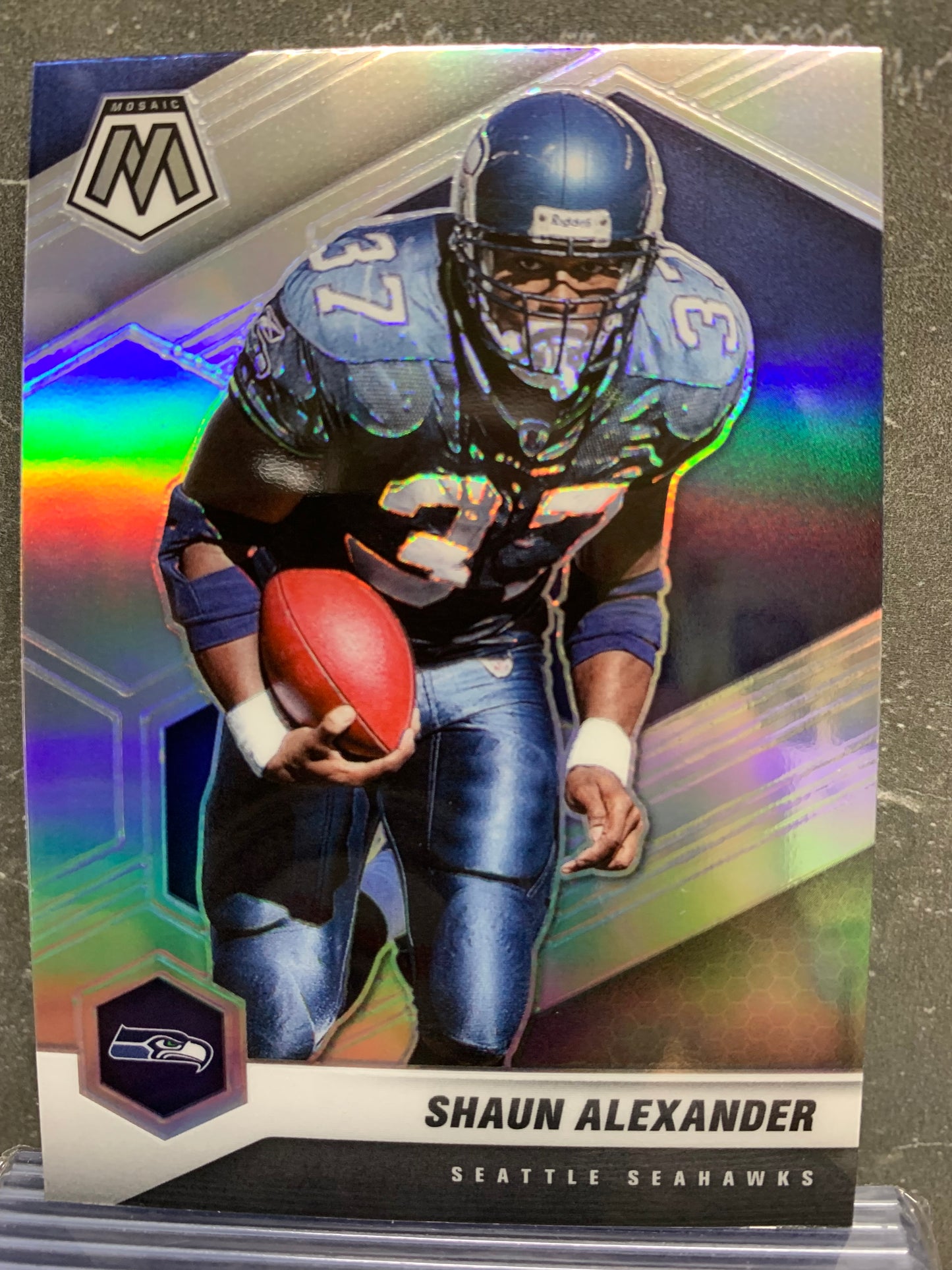 2021 Panini Mosaic Silver #181 Shaun Alexander Seattle Seahawks