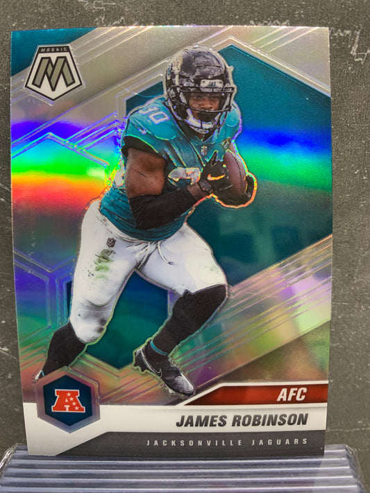 2021 Panini Mosaic Silver #232 James Robinson AFC Jacksonville Jaguars