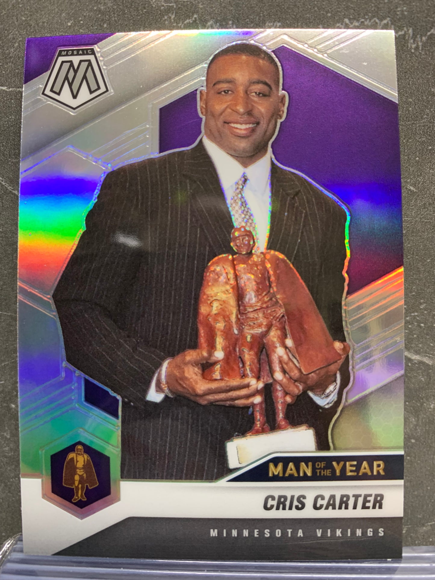 2021 Panini Mosaic Silver #277 Cris Carter MOY Minnesota Vikings