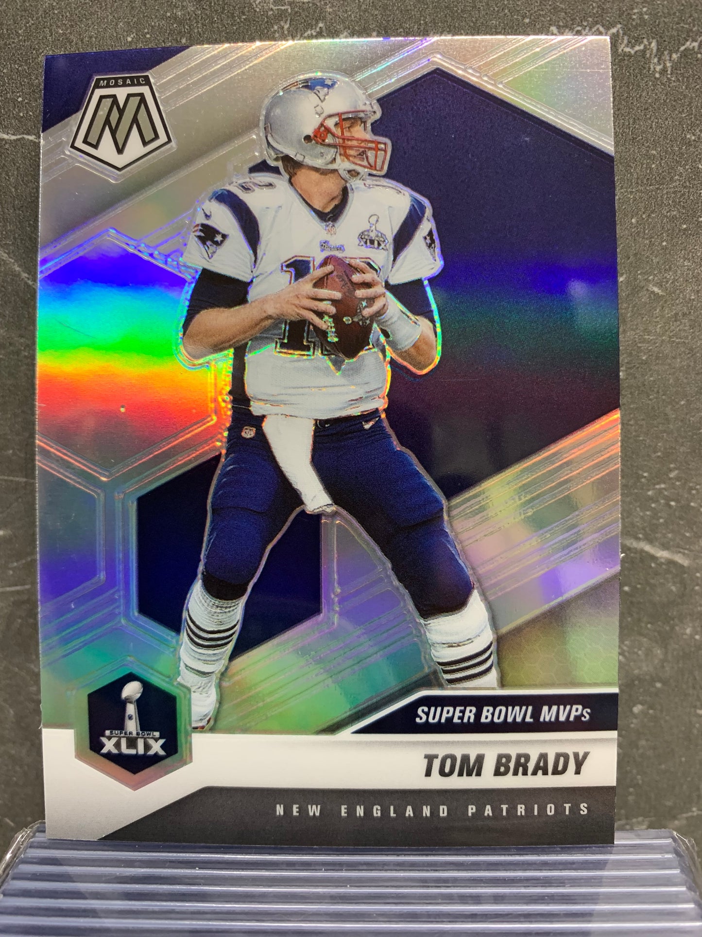 2021 Panini Mosaic Silver #283 Tom Brady MVP New England Patriots