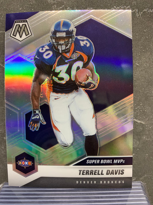 2021 Panini Mosaic Silver #296 Terrell Davis MVP Denver Broncos