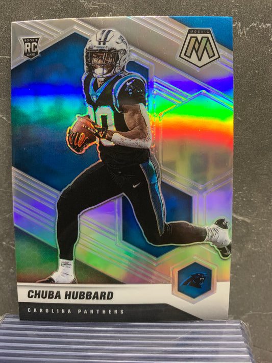 2021 Panini Mosaic Silver #325 Chuba Hubbard Carolina Panthers