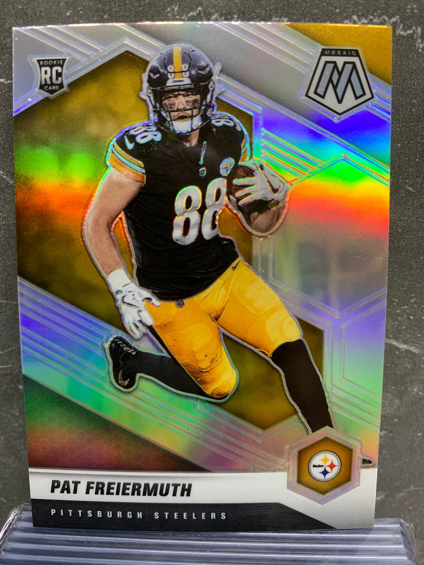 2021 Panini Mosaic Silver #332 Pat Freiermuth Pittsburgh Steelers