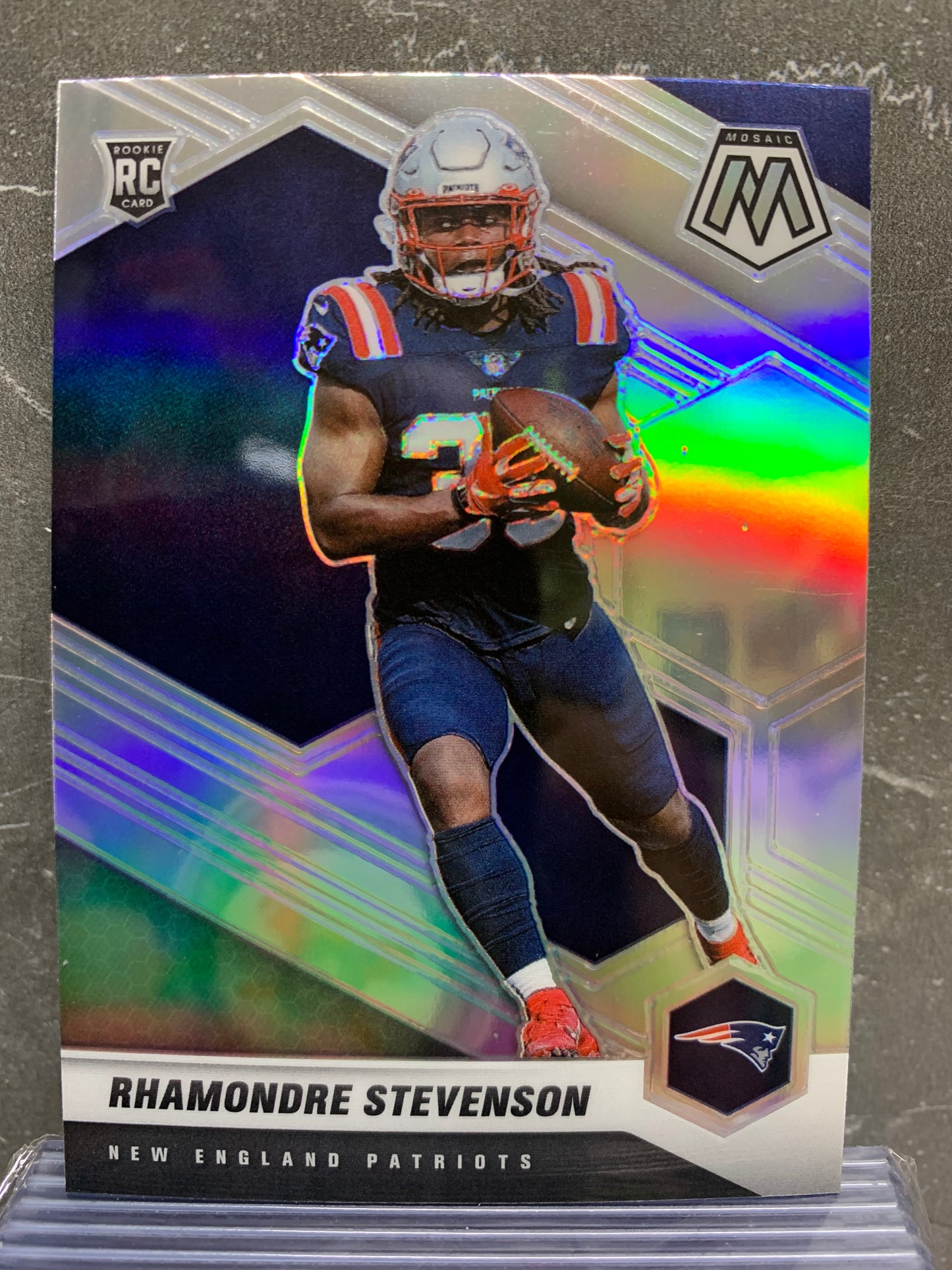 2021 Panini Mosaic Silver #337 Rhamondre Stevenson New England Patriots