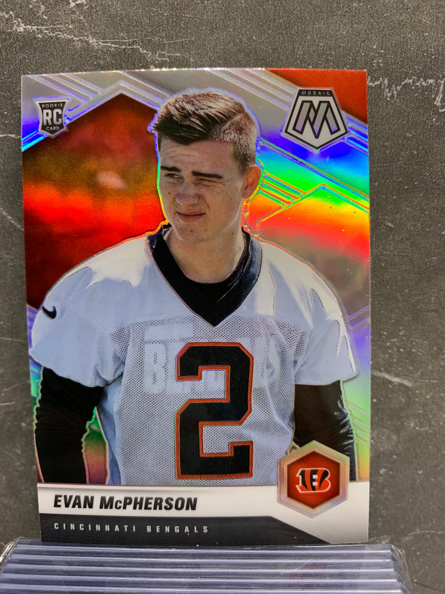 2021 Panini Mosaic Silver #361 Evan McPherson Cincinnati Bengals