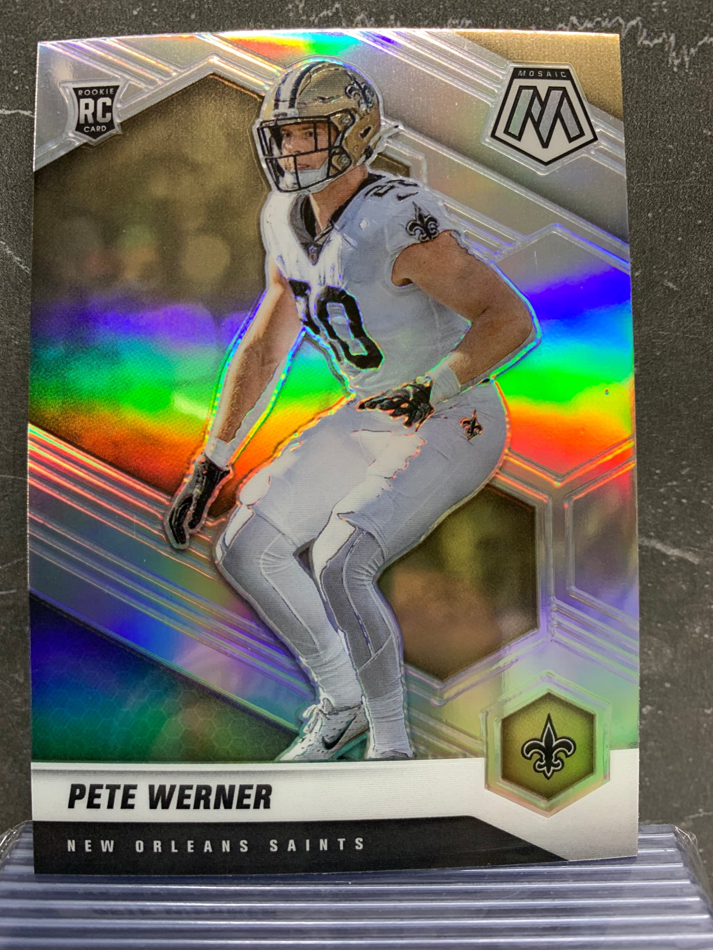 2021 Panini Mosaic Silver #367 Pete Werner New Orleans Saints