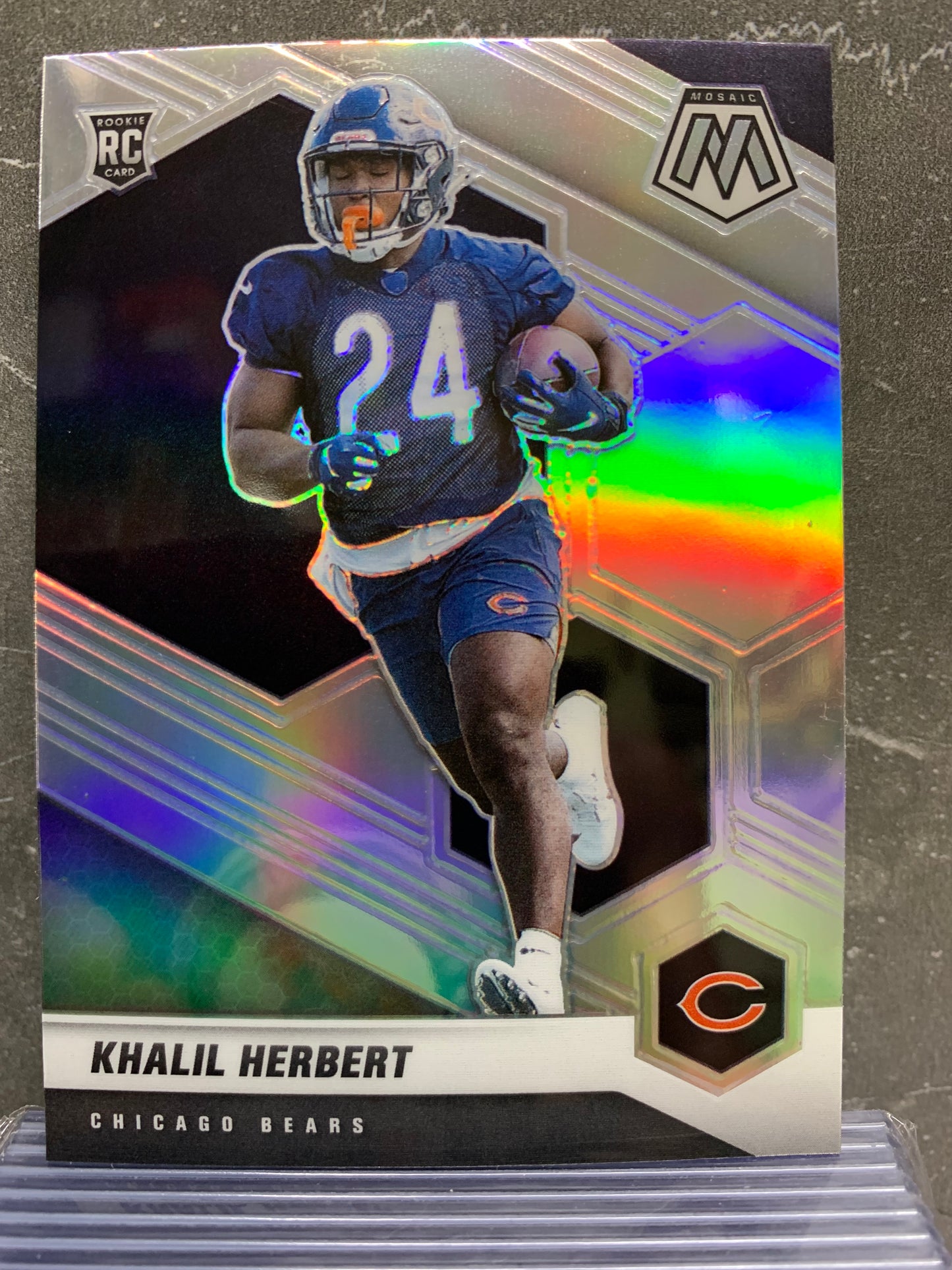 2021 Panini Mosaic Silver #380 Khalil Herbert Chicago Bears