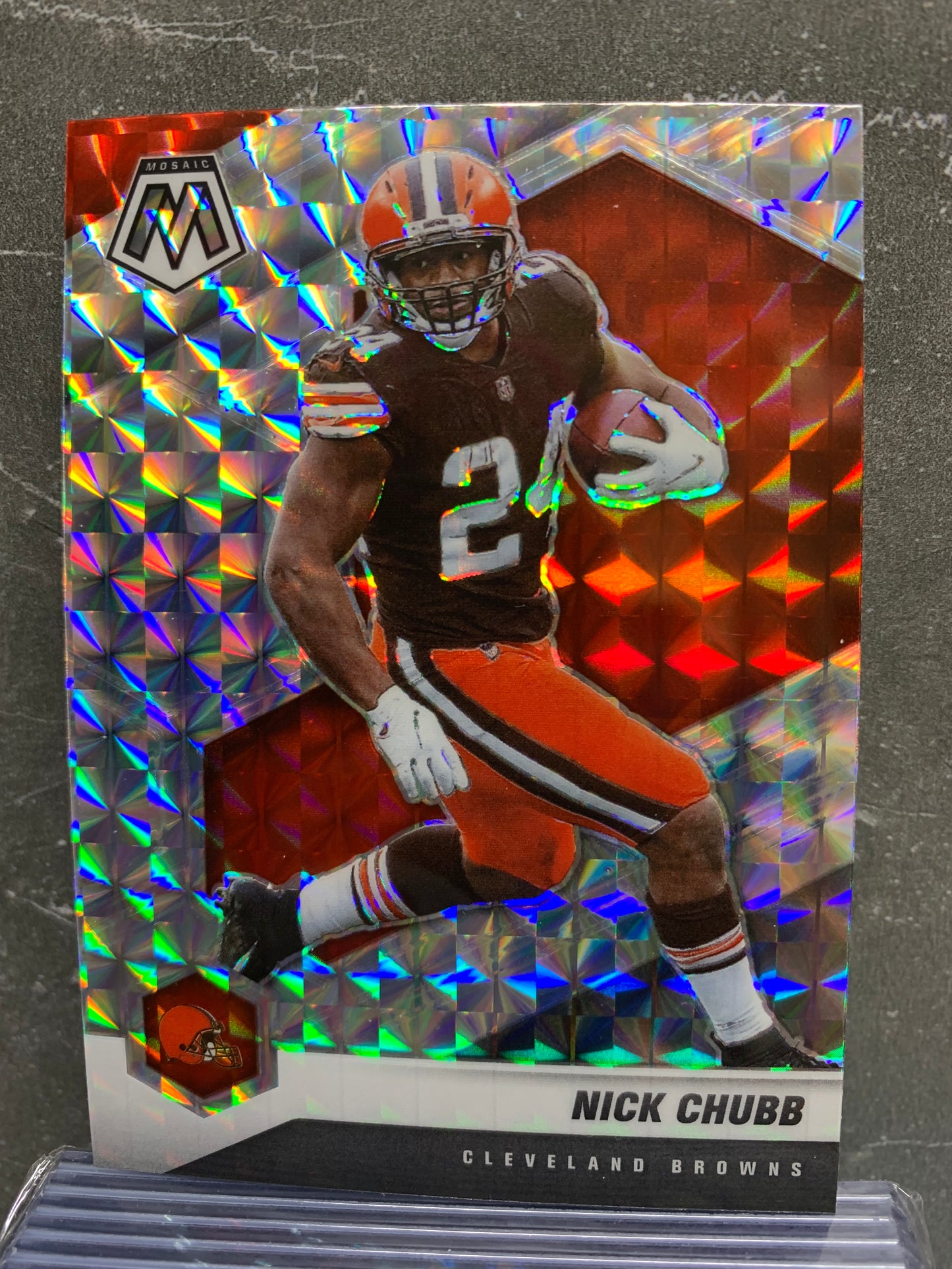 2021 Panini Mosaic Mosaic #53 Nick Chubb Cleveland Browns