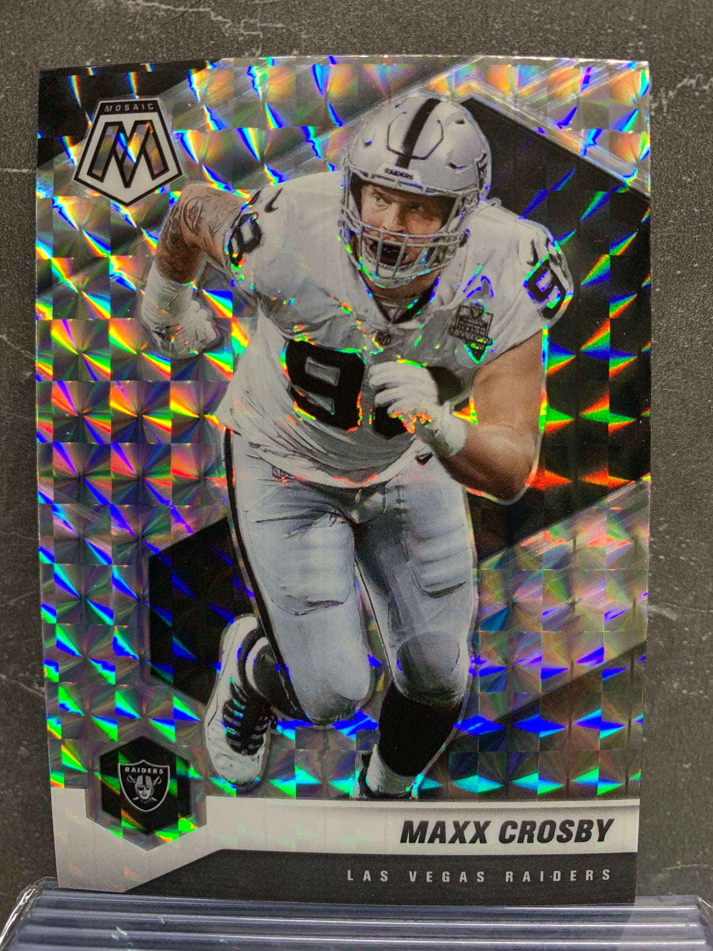 2021 Panini Mosaic Mosaic #110 Maxx Crosby Las Vegas Raiders