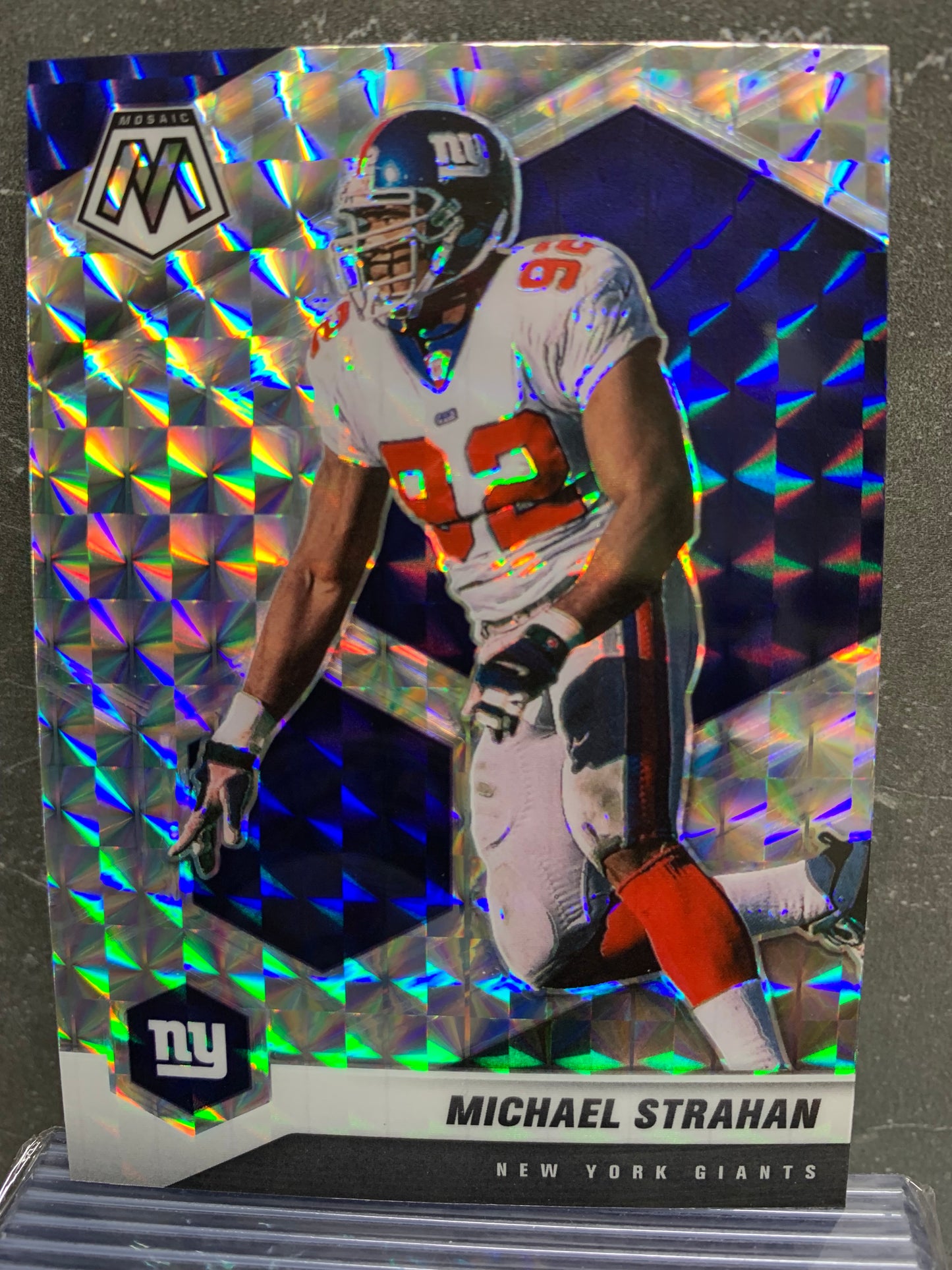 2021 Panini Mosaic Mosaic #150 Michael Strahan New York Giants