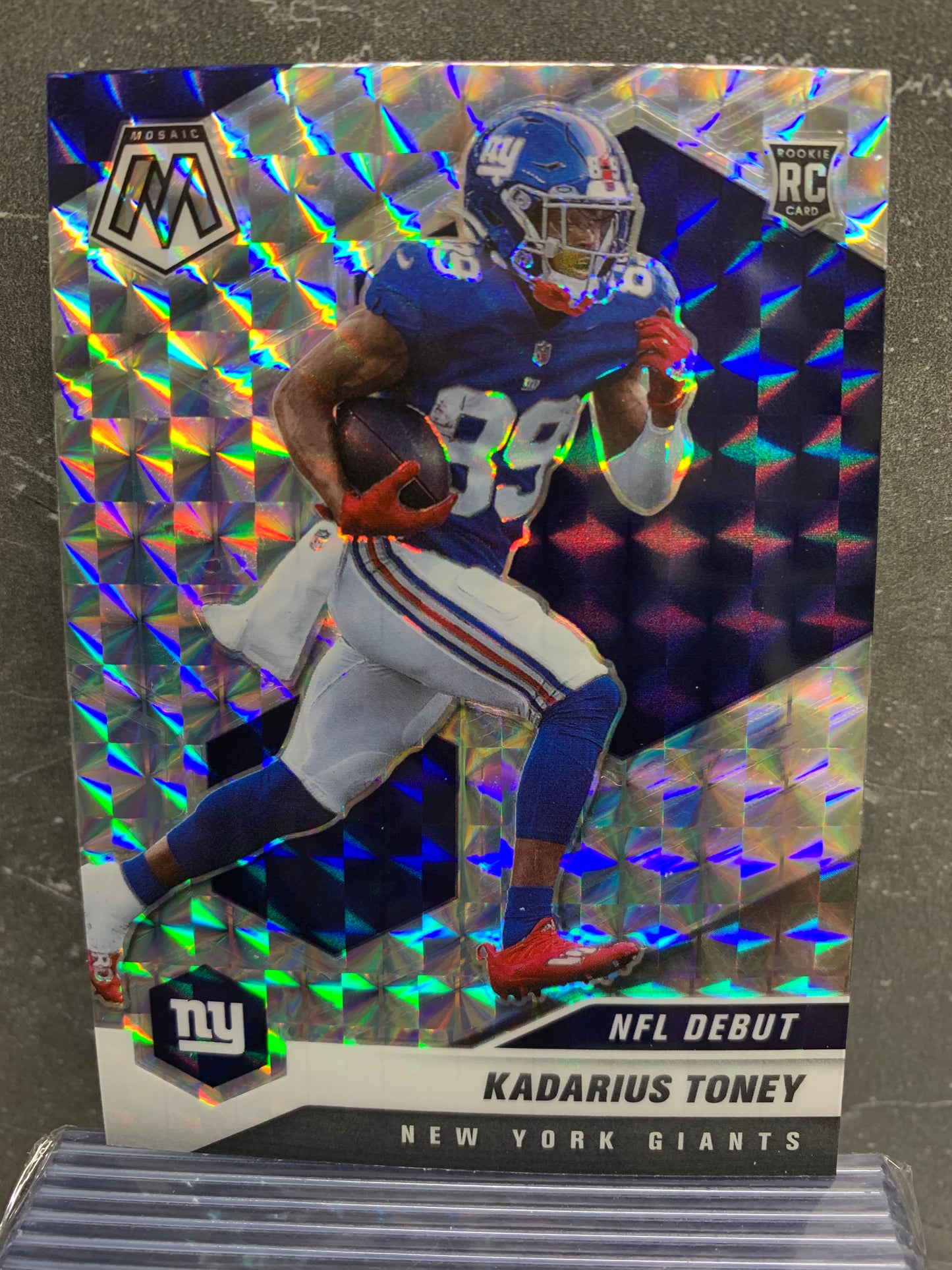 2021 Panini Mosaic Mosaic #251 Kadarius Toney DEB RC New York Giants