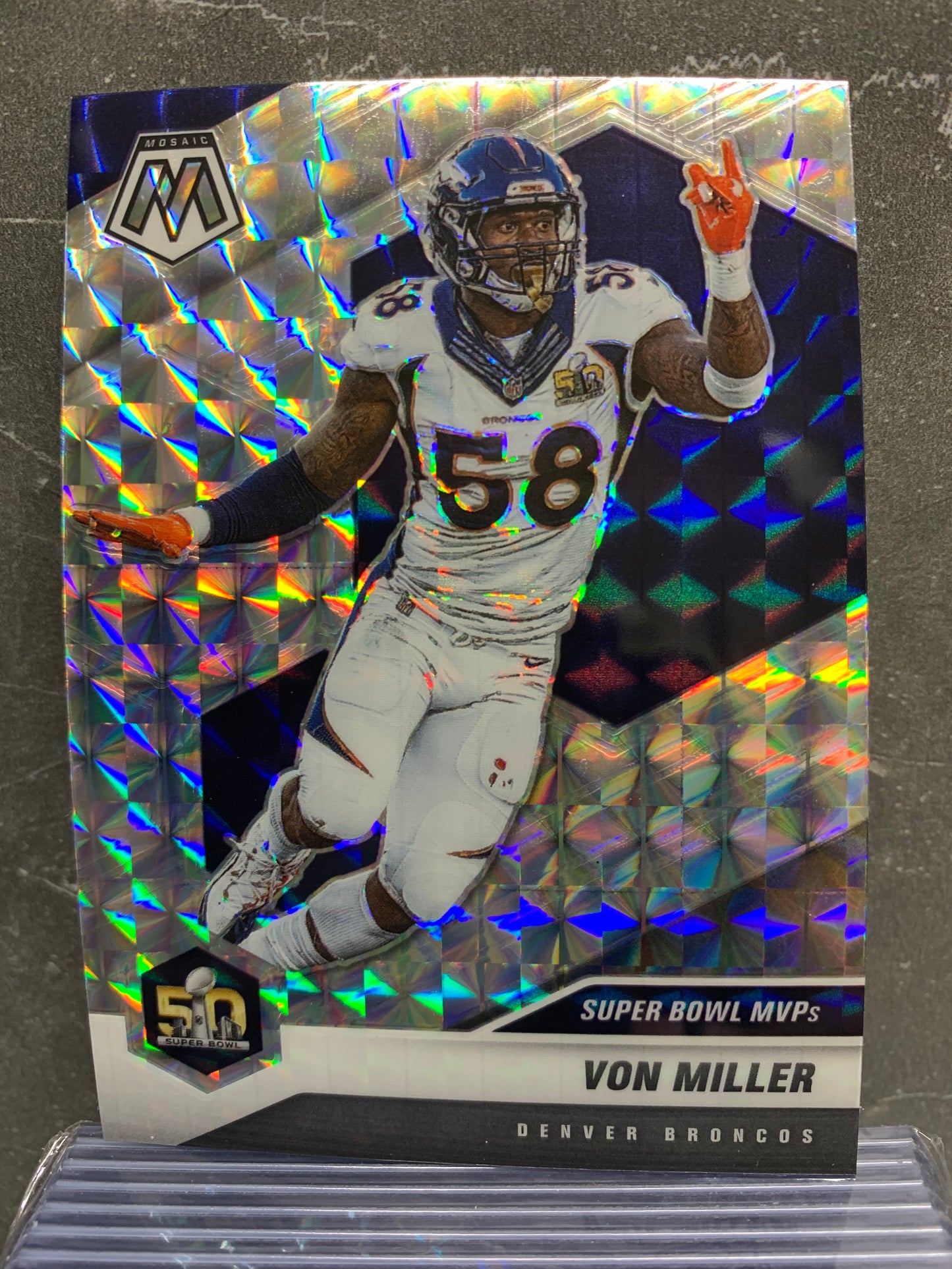 2021 Panini Mosaic Mosaic #300 Von Miller MVP Denver Broncos