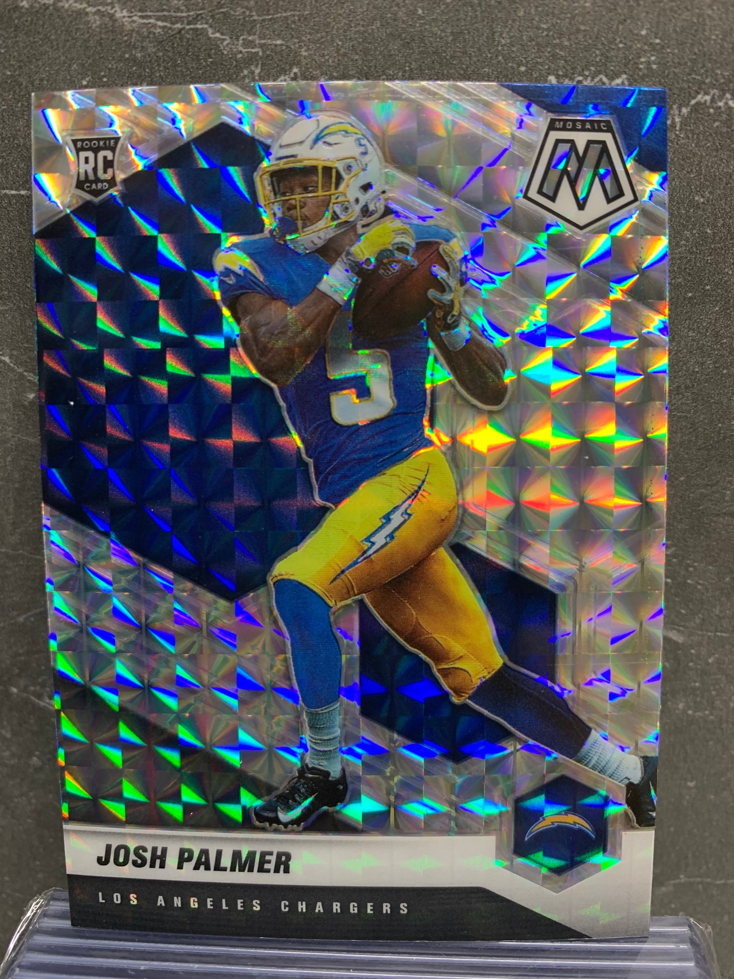 2021 Panini Mosaic Mosaic #329 Josh Palmer RC Los Angeles Chargers